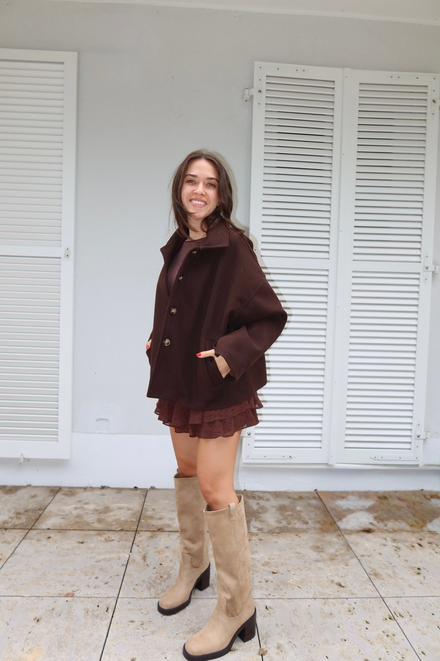 Oversize Coat chocolate