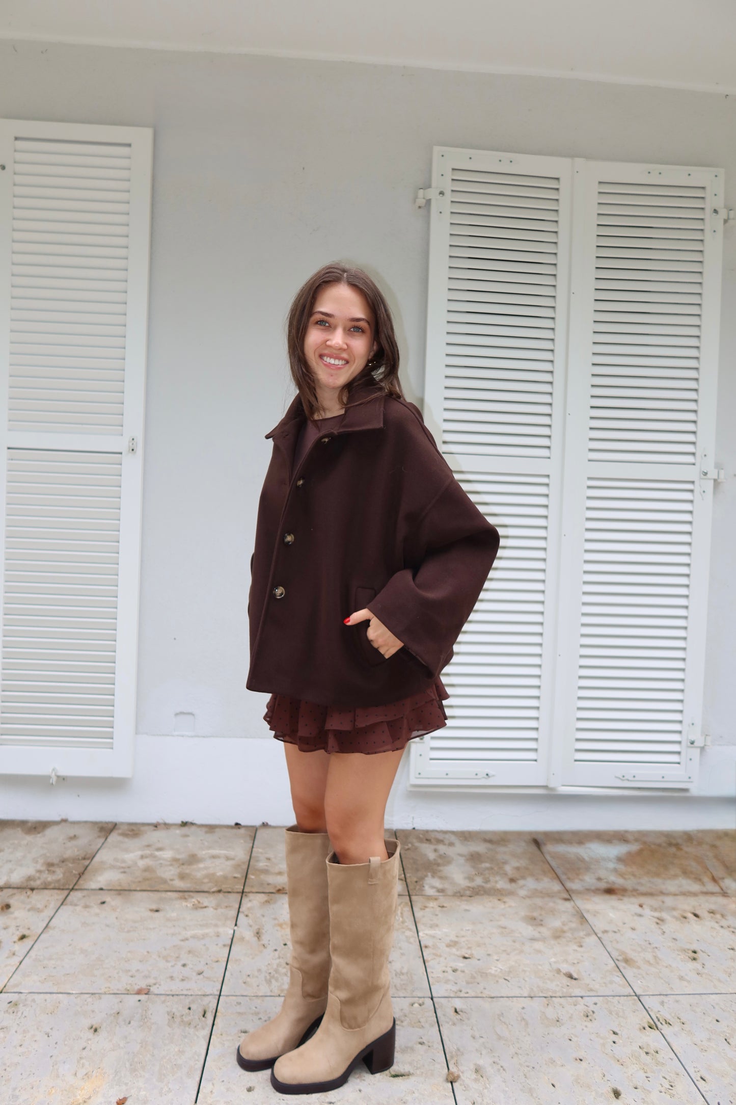 Oversize Coat chocolate