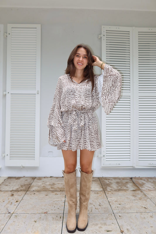 Silky dress Dots