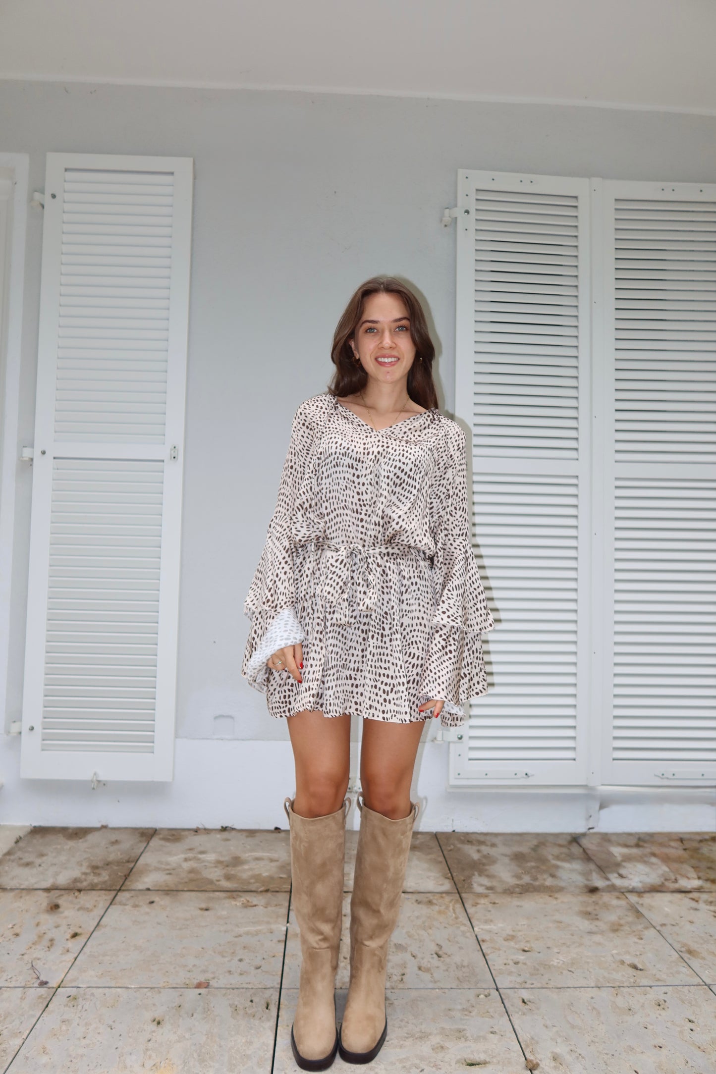 Silky dress Dots