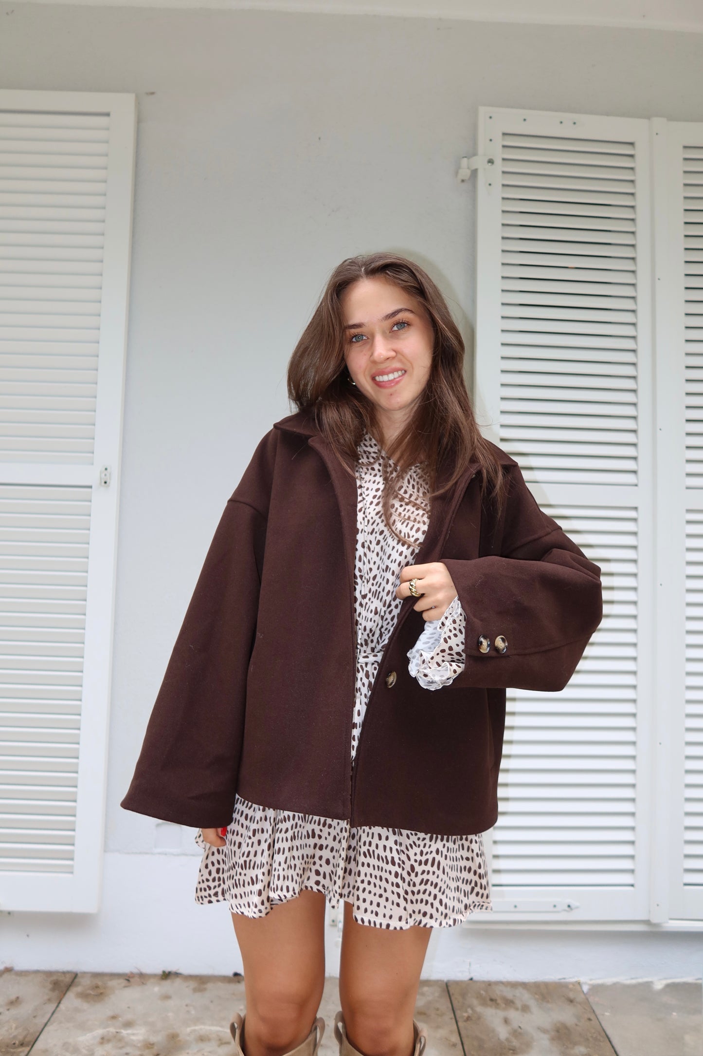 Oversize Coat chocolate