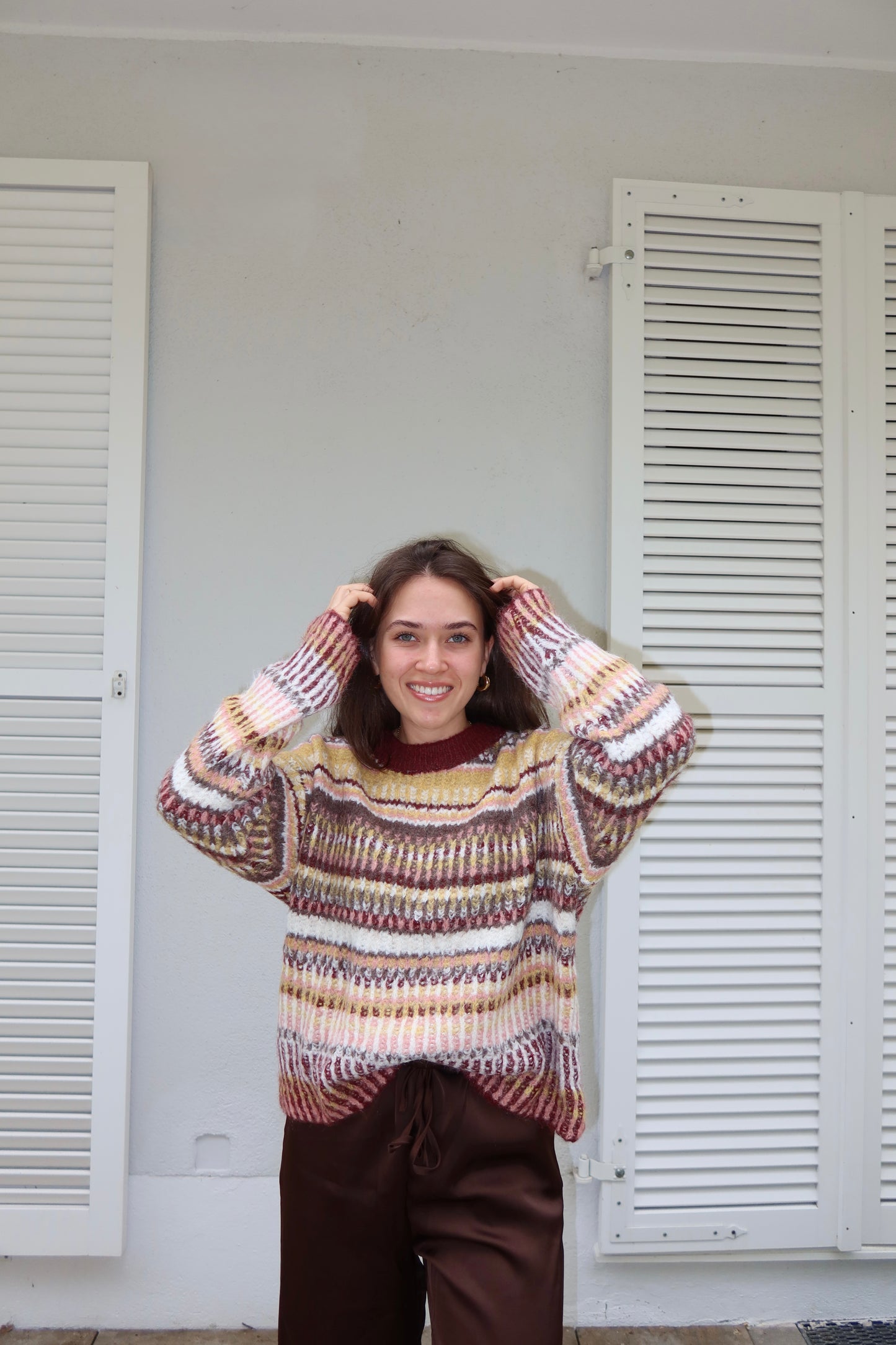 Skandi Knit Pullover Stripe