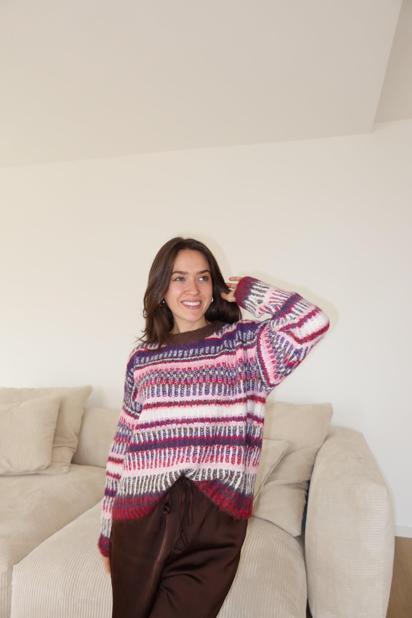 Skandi Knit Pullover Stripe
