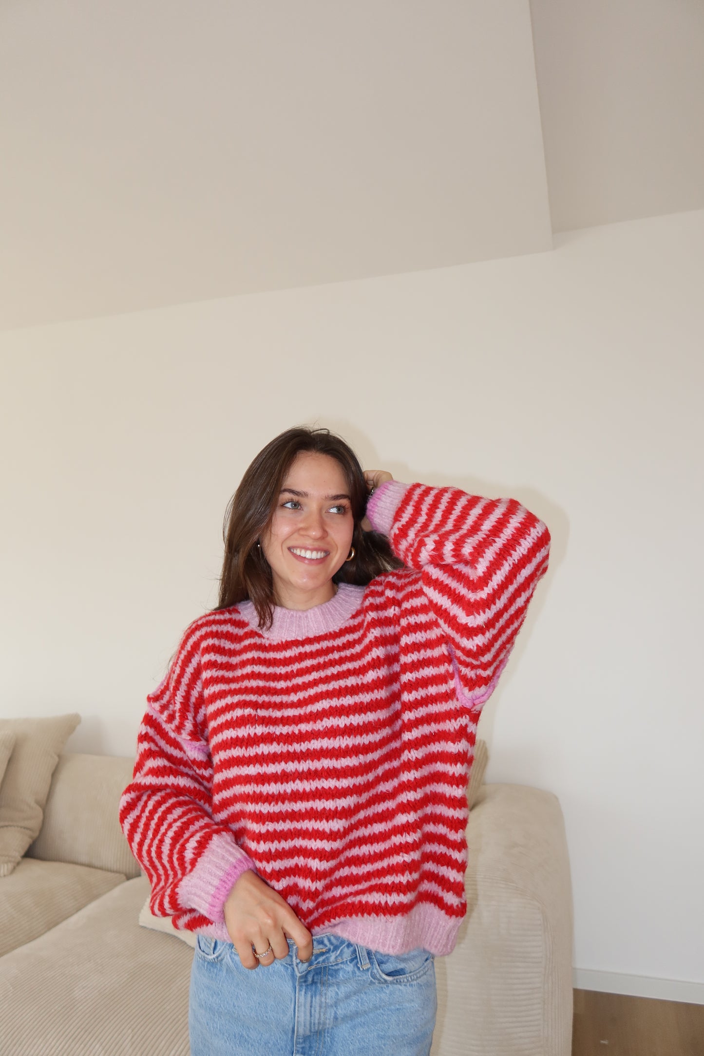 Pullover cozy Stripe two colors