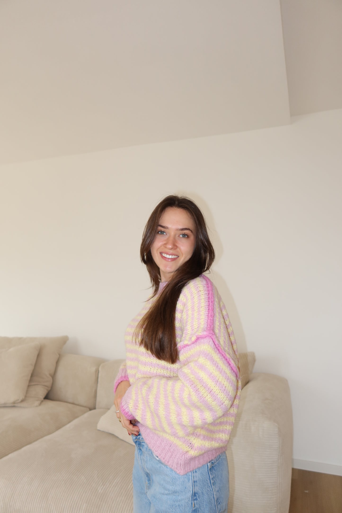 Pullover cozy Stripe two colors