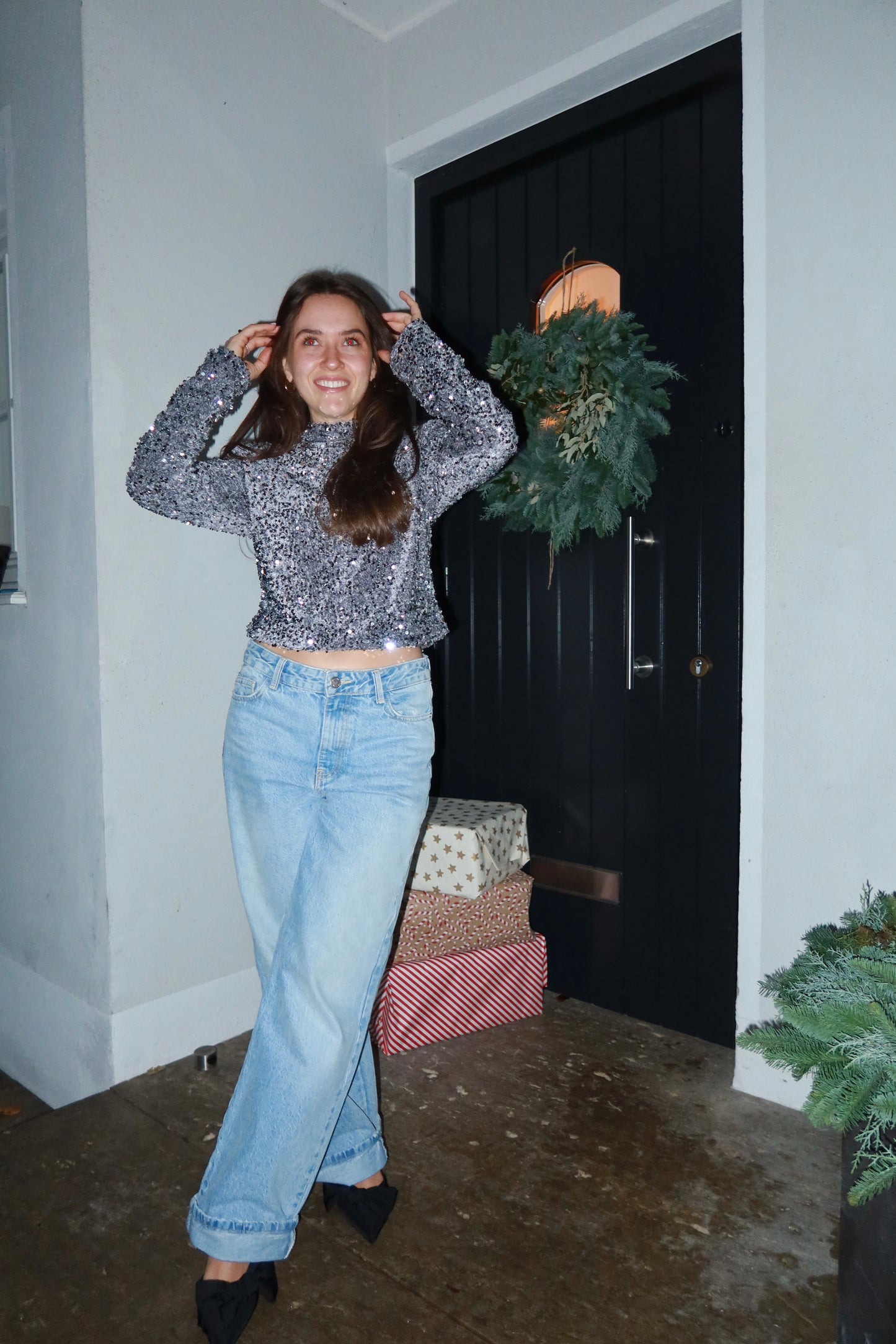 Glitter Shoulder Pad longsleeve