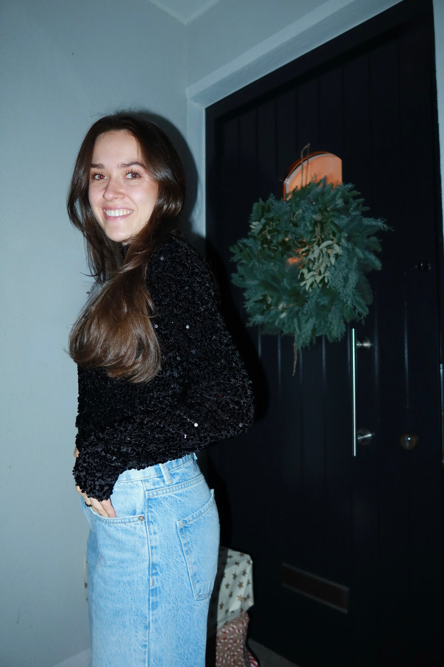 Glitter Shoulder Pad longsleeve