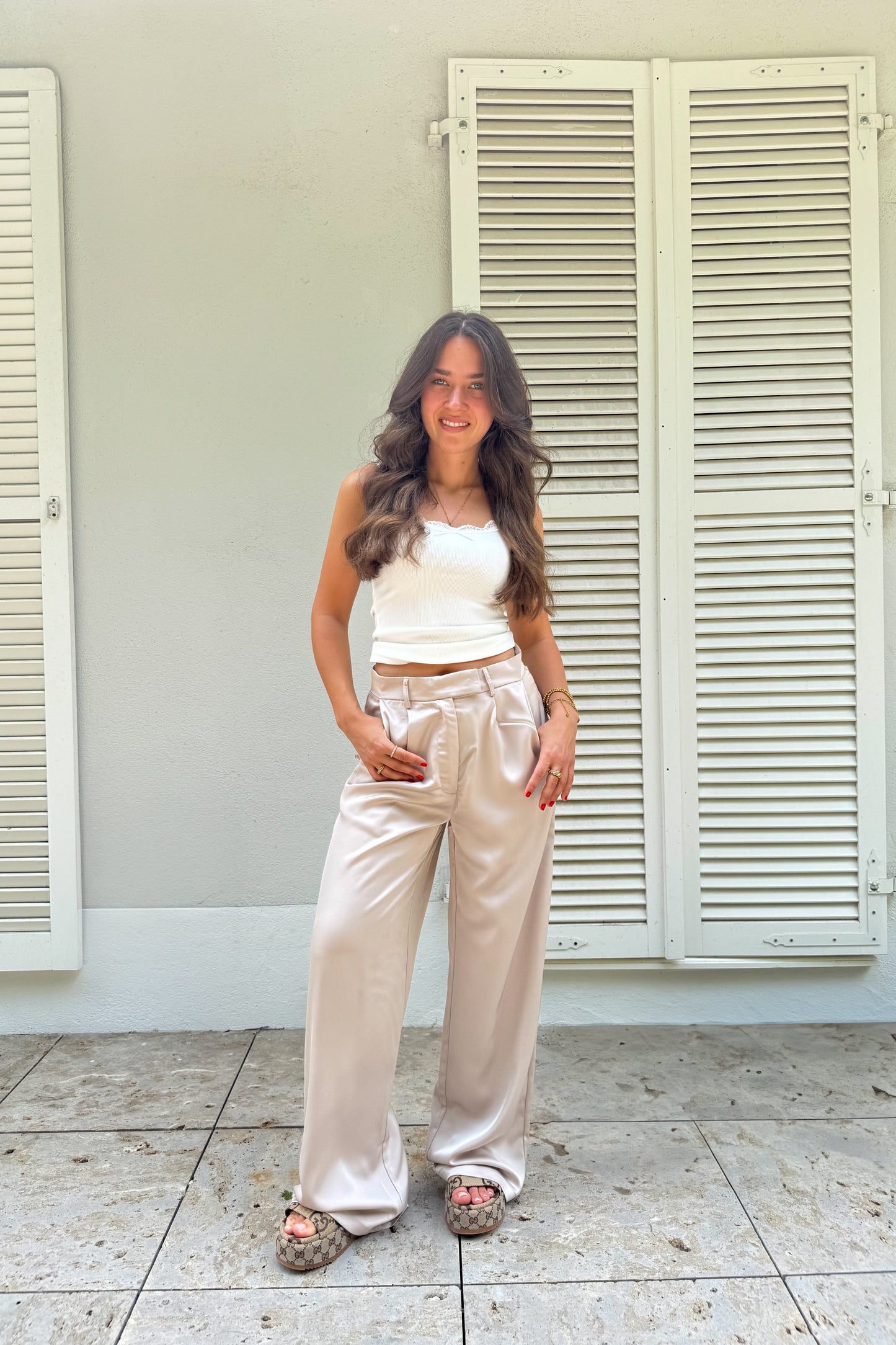 Satin Pants "Romina"