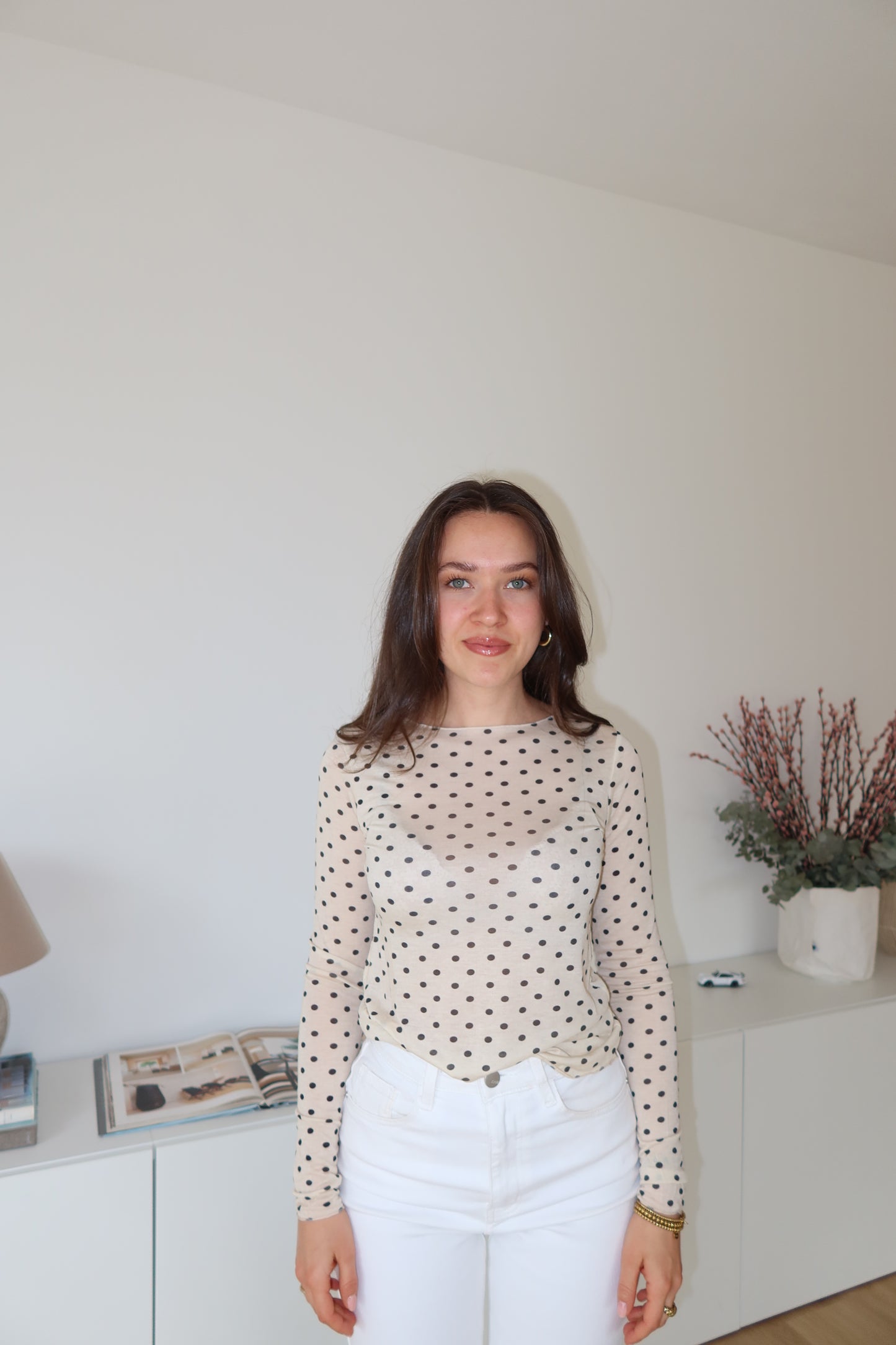 Dots Longsleeve - Cream