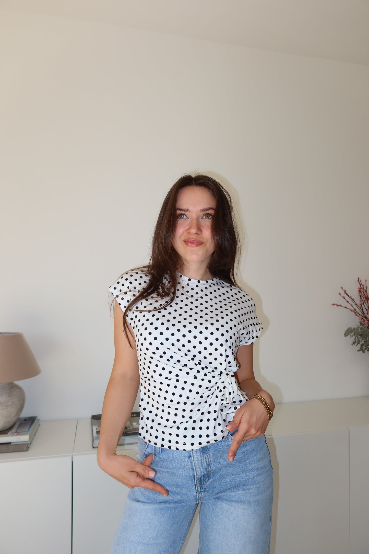 Polkadot Tee Knot