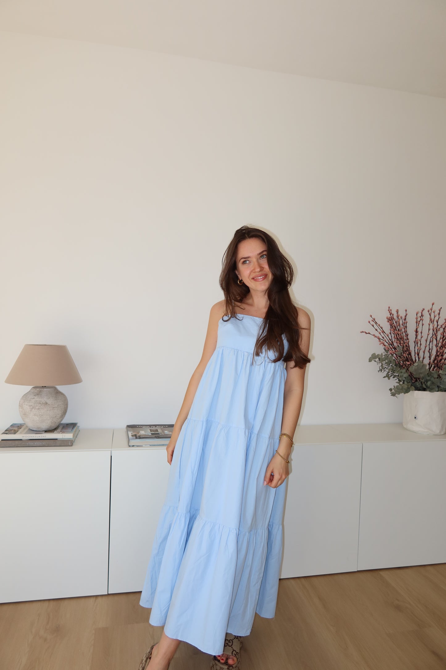 MaxiKleid cotton - blue