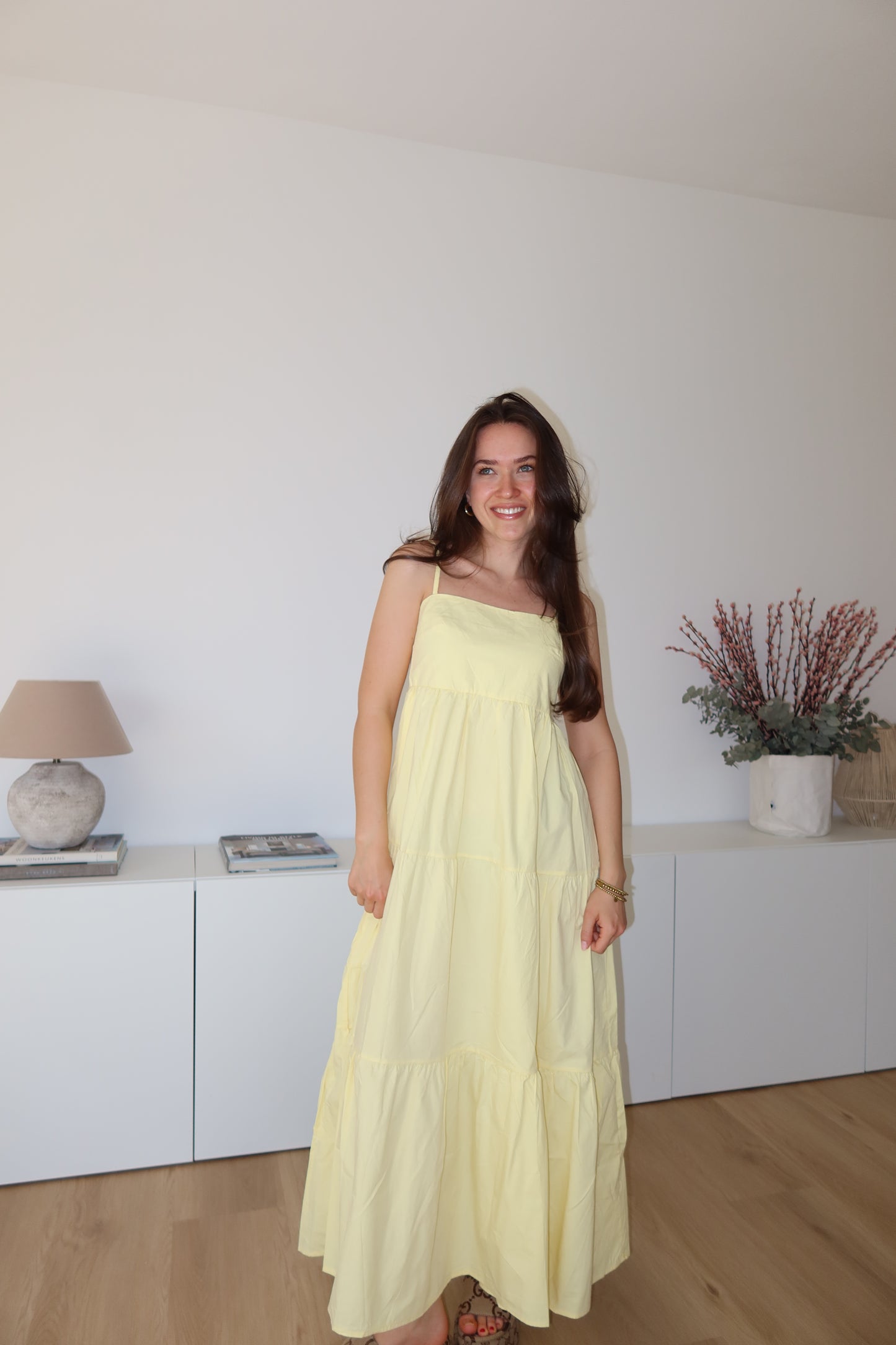 MaxiKleid cotton - Yellow