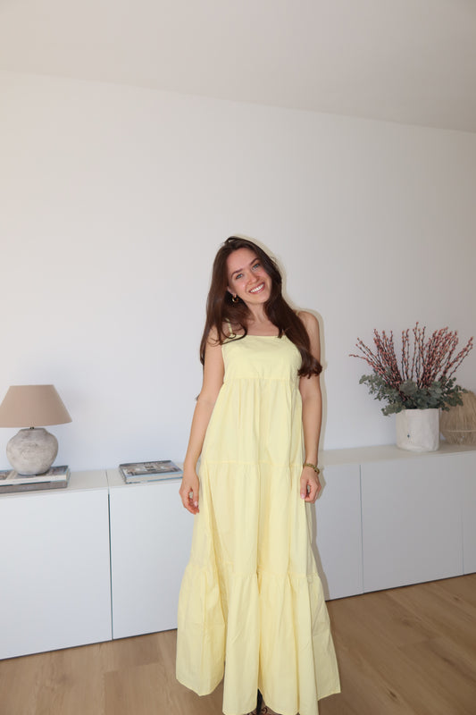 MaxiKleid cotton - Yellow