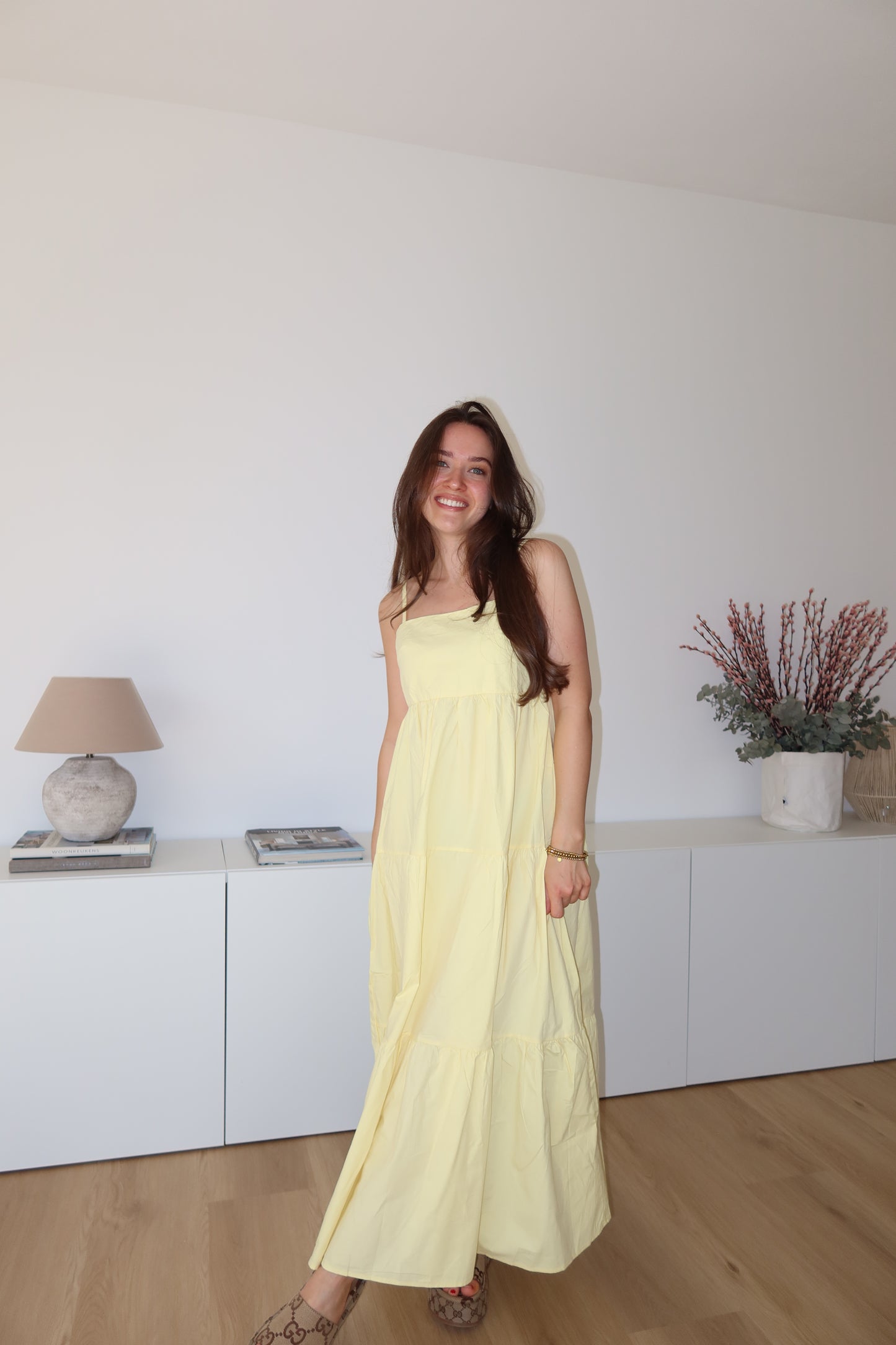 MaxiKleid cotton - Yellow