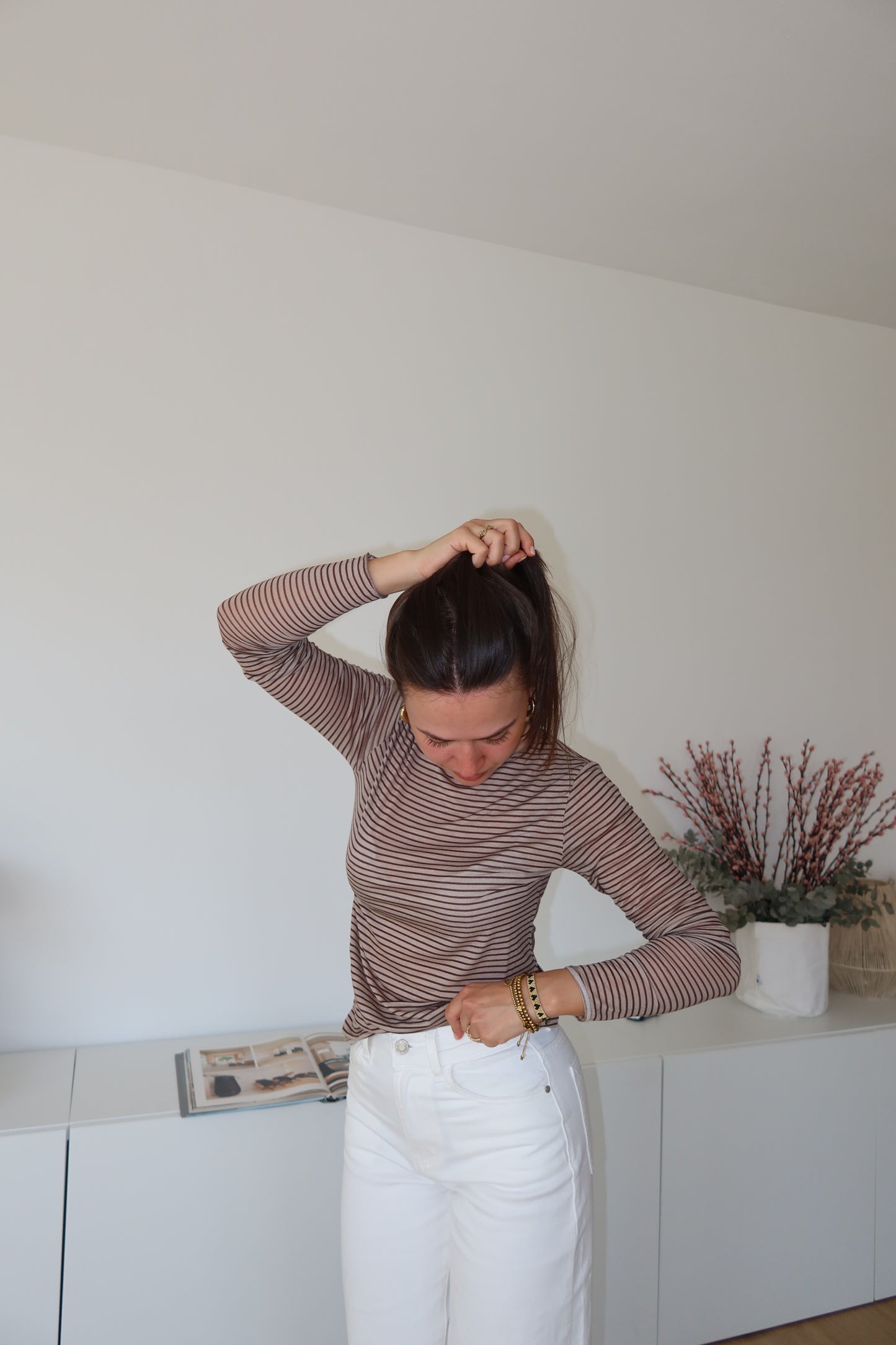 Stripe Longsleeve - brown