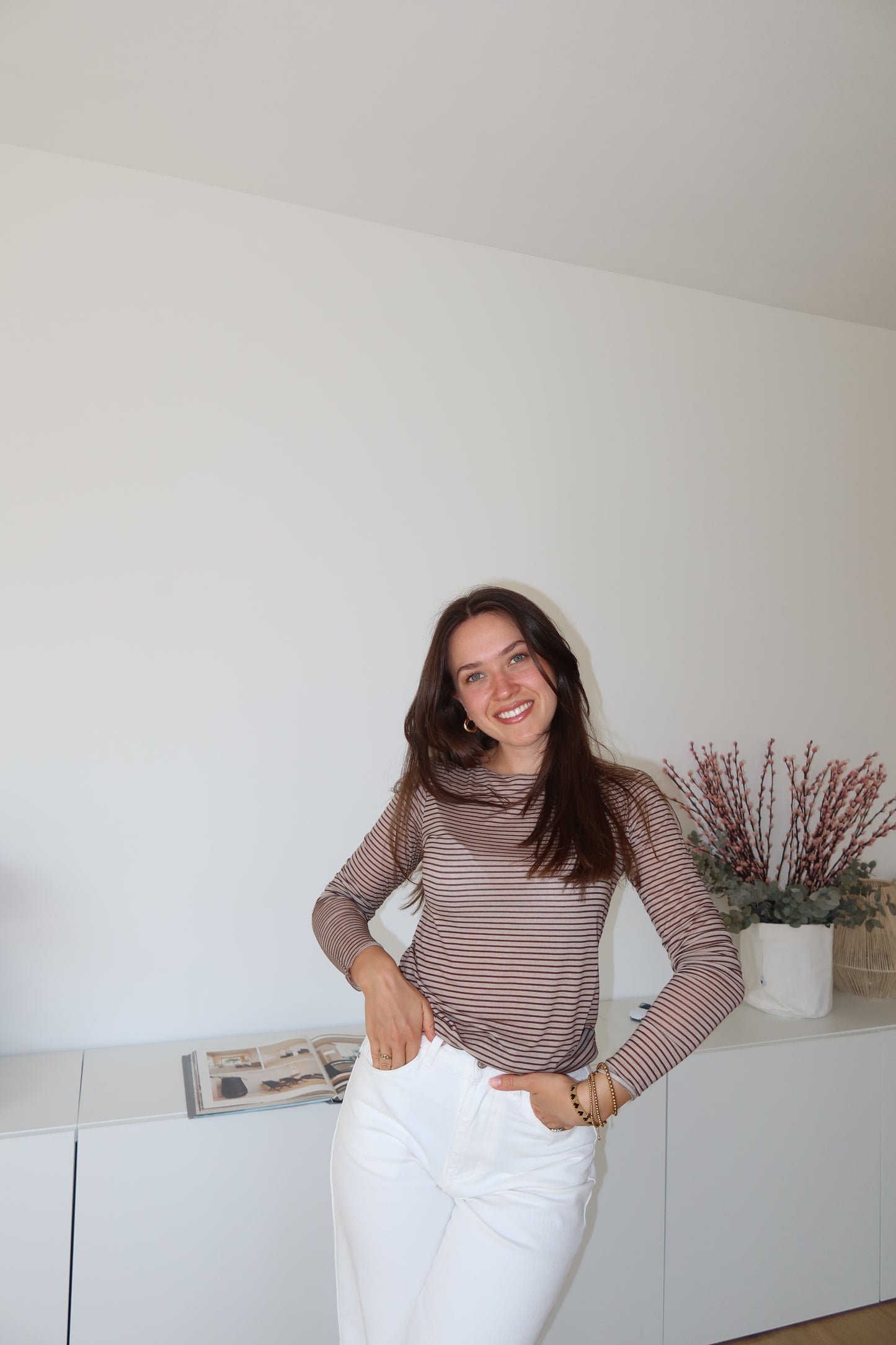 Stripe Longsleeve - brown