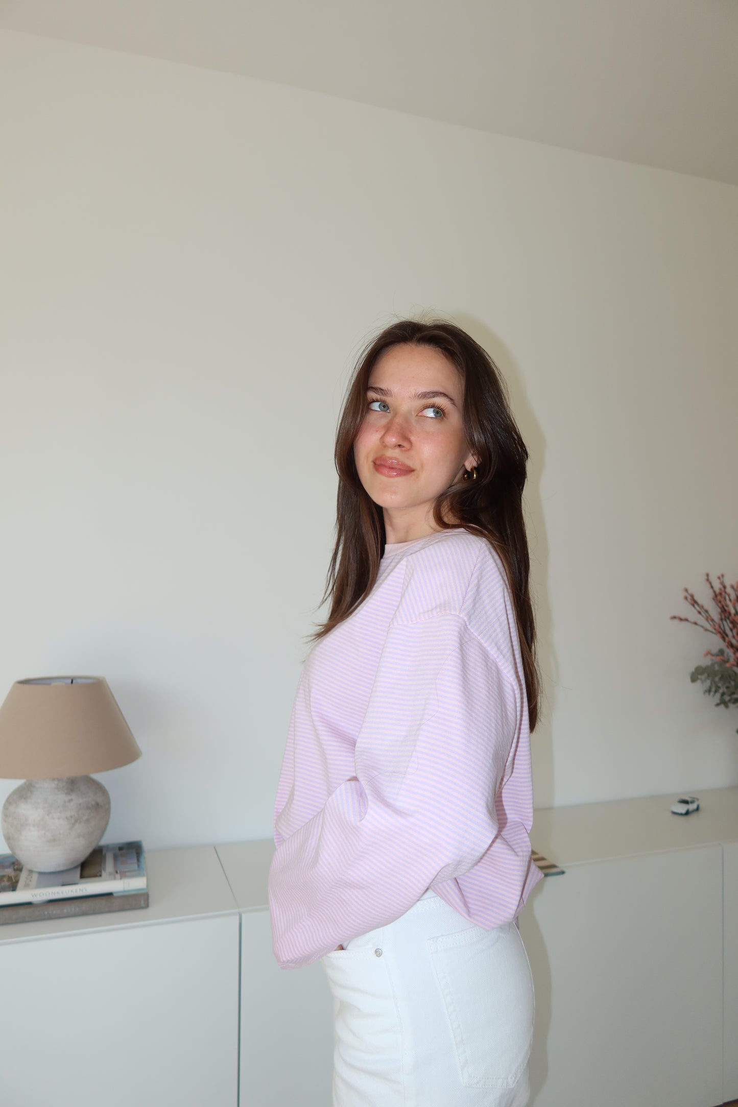 Striped Longsleeve - Blossom/lavender