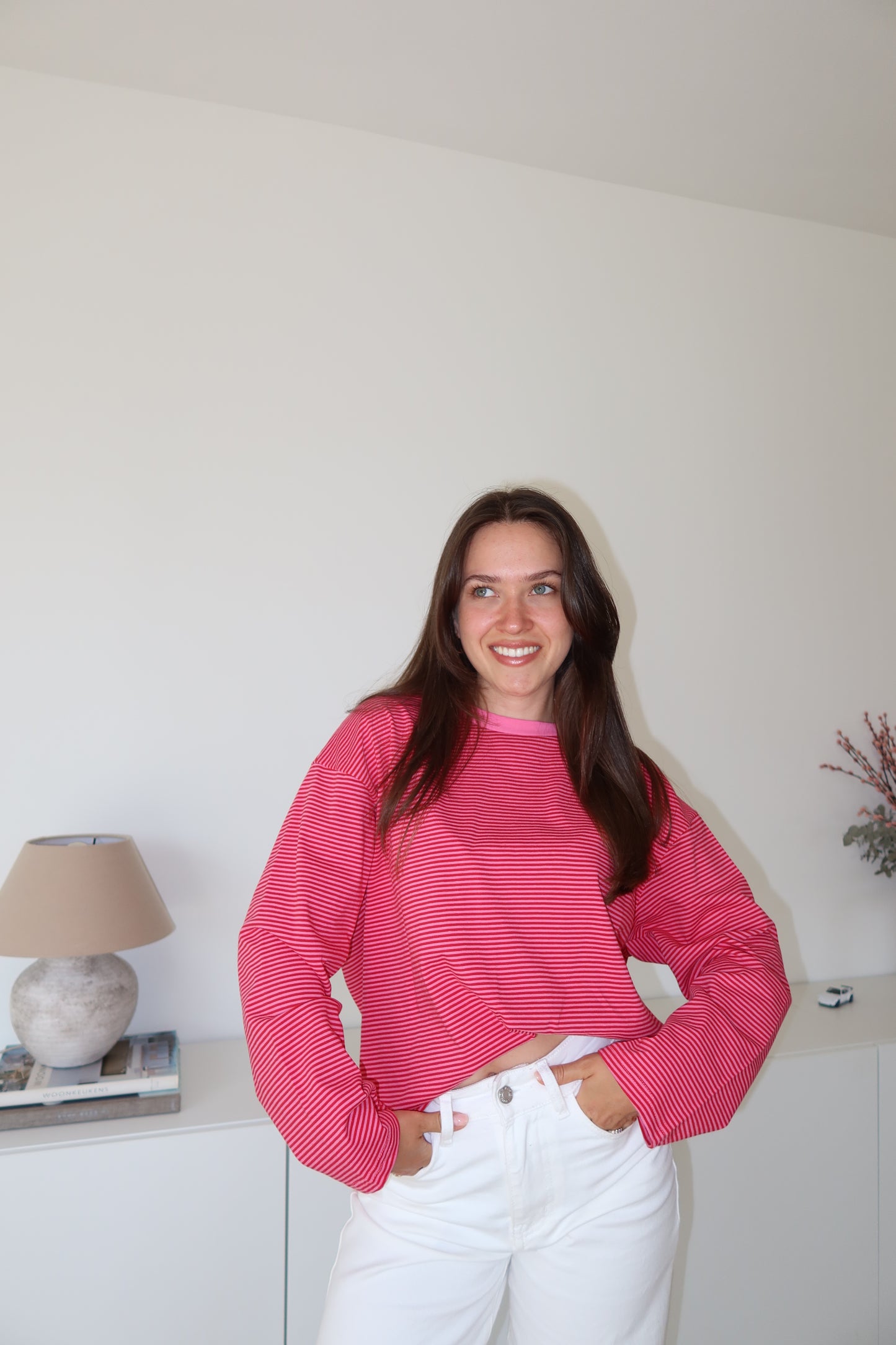 Striped Longsleeve - Pink/Red