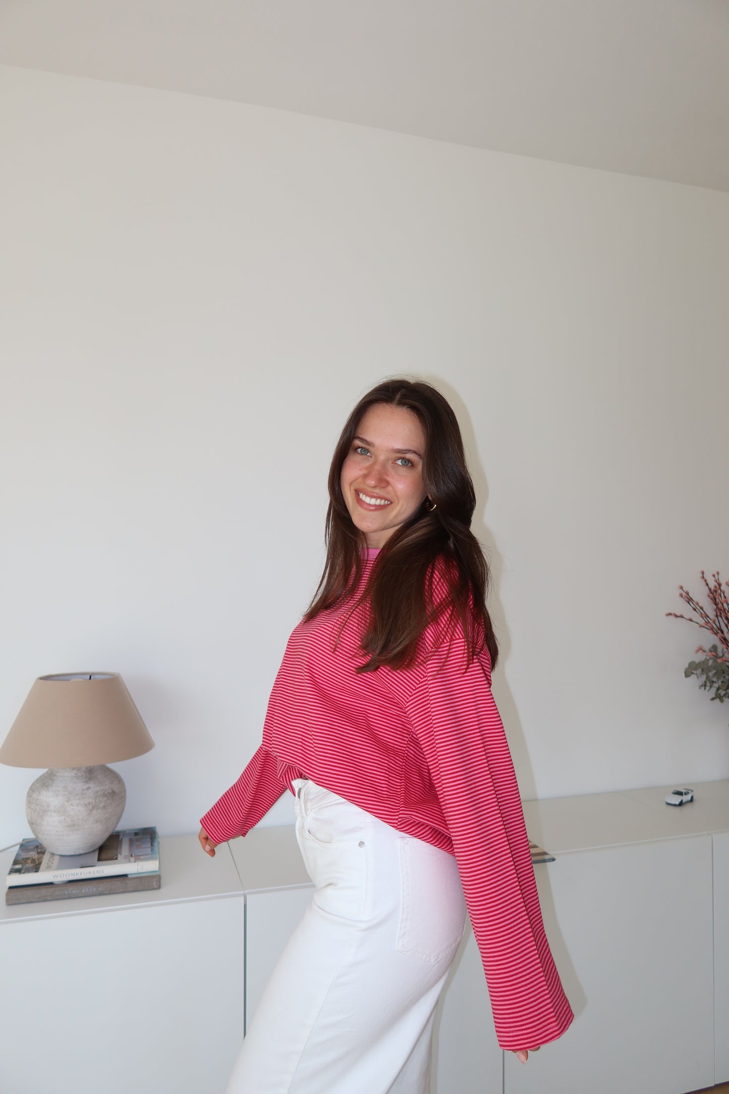Striped Longsleeve - Pink/Red