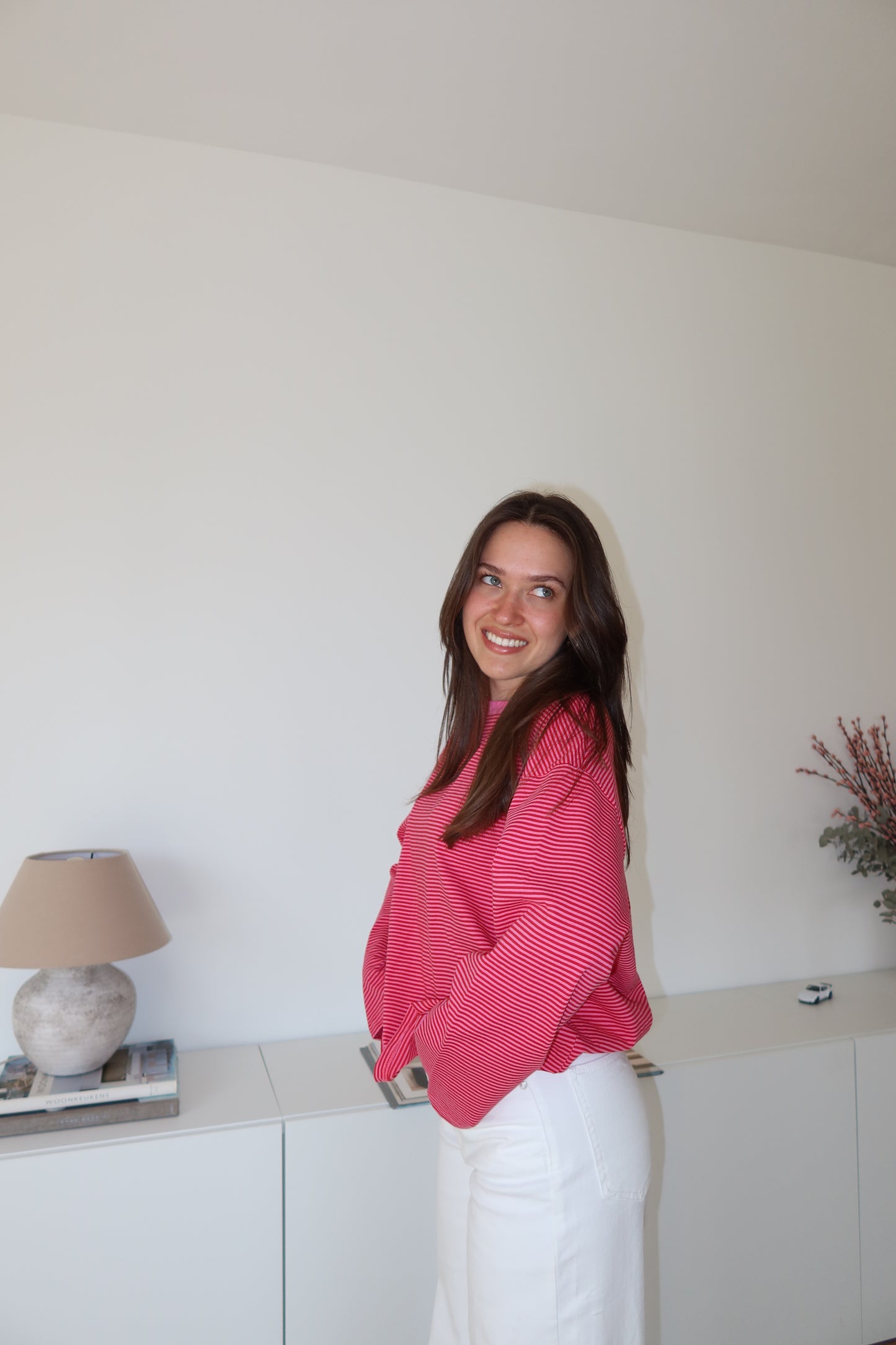 Striped Longsleeve - Pink/Red