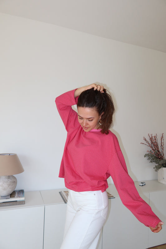 Striped Longsleeve - Pink/Red
