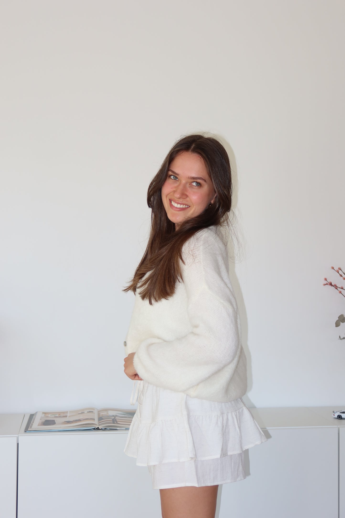 Cardigan Powder white
