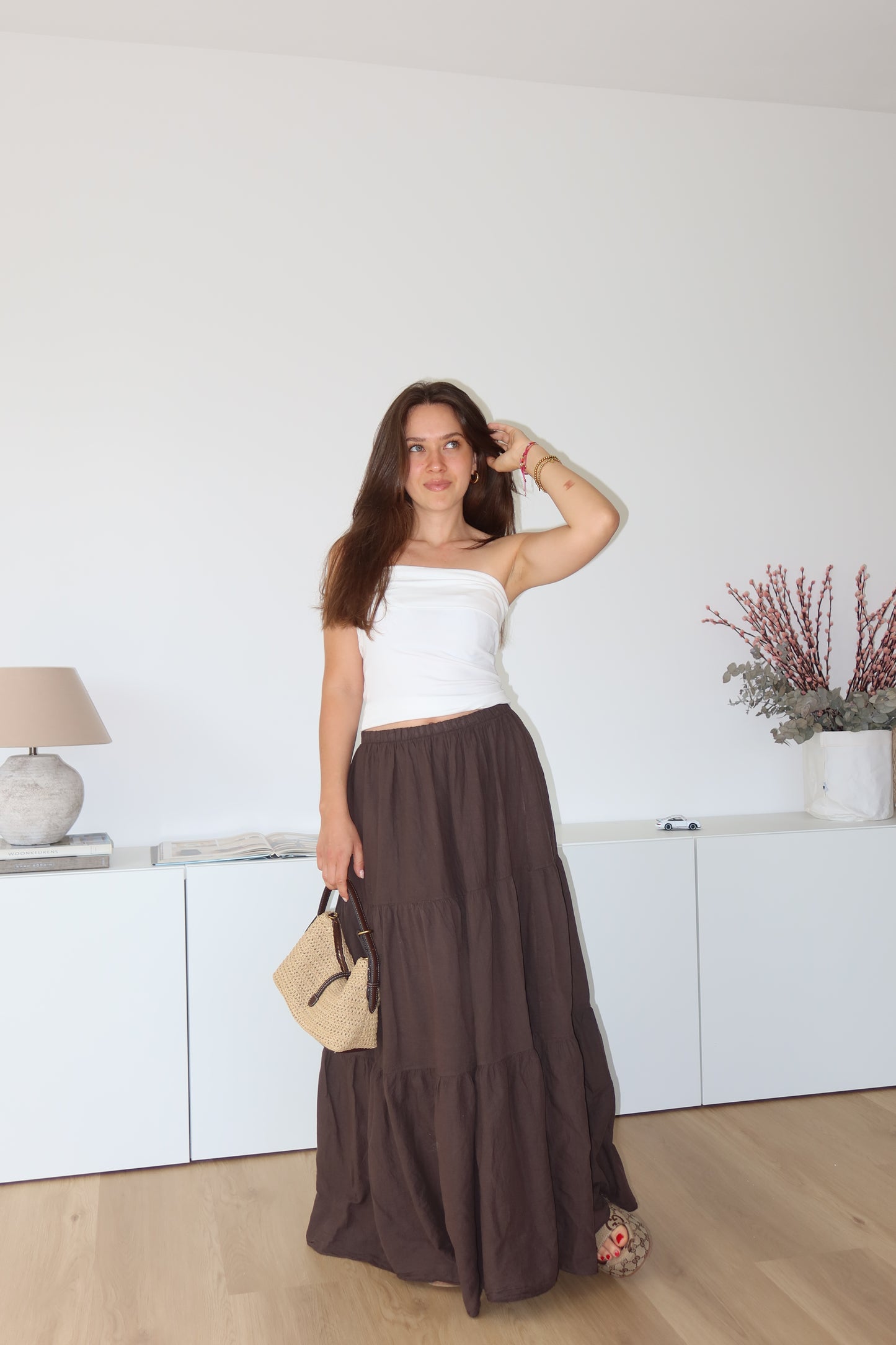 Maxi Skirt - Brwon