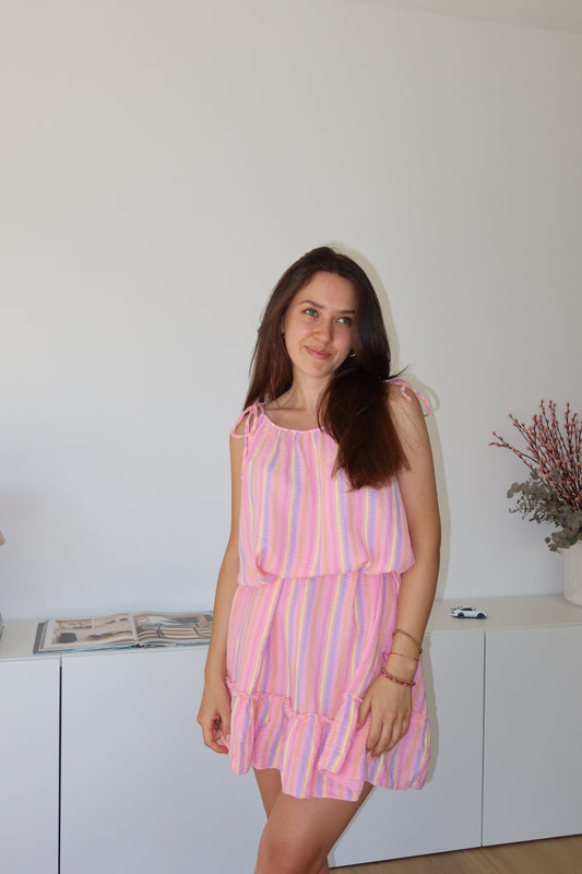 Musselin kleid frutty - Pink