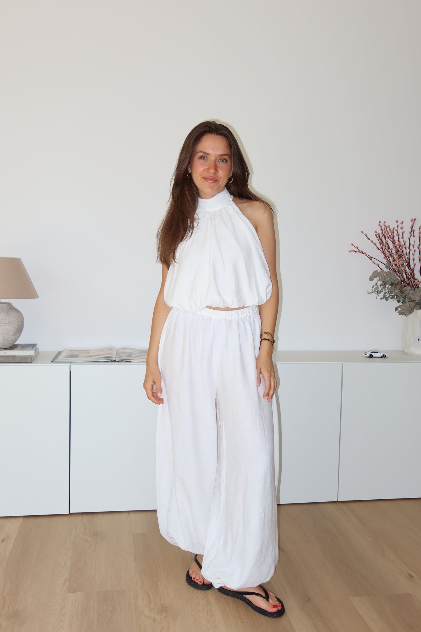 Ballon pants - White