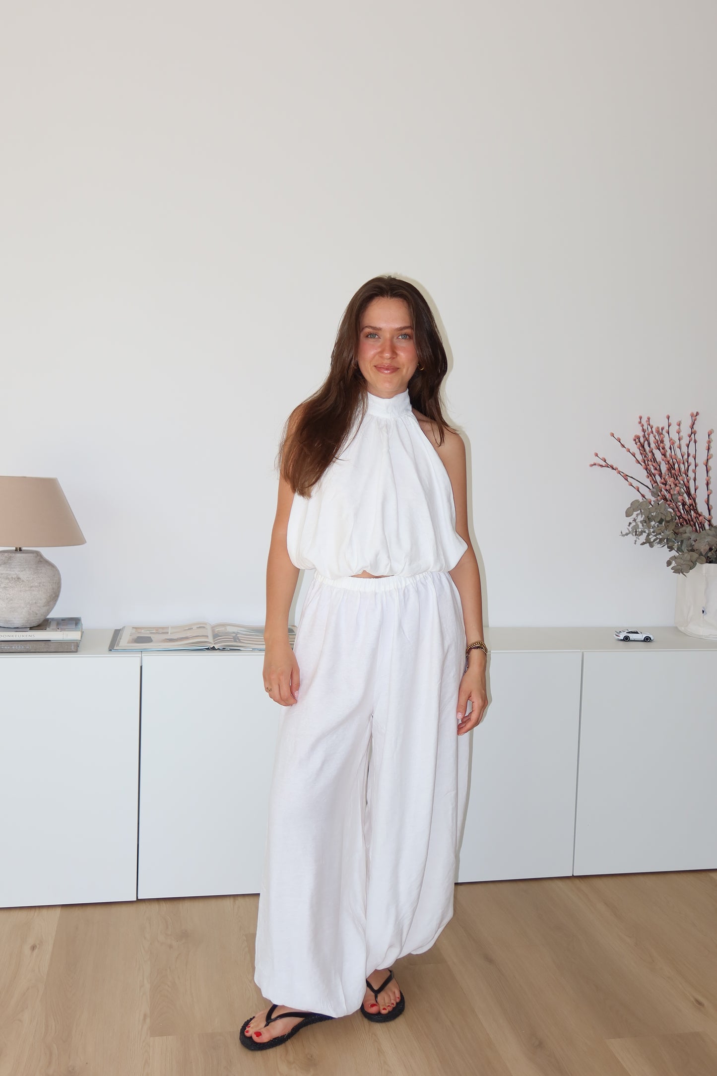 Ballon pants - White