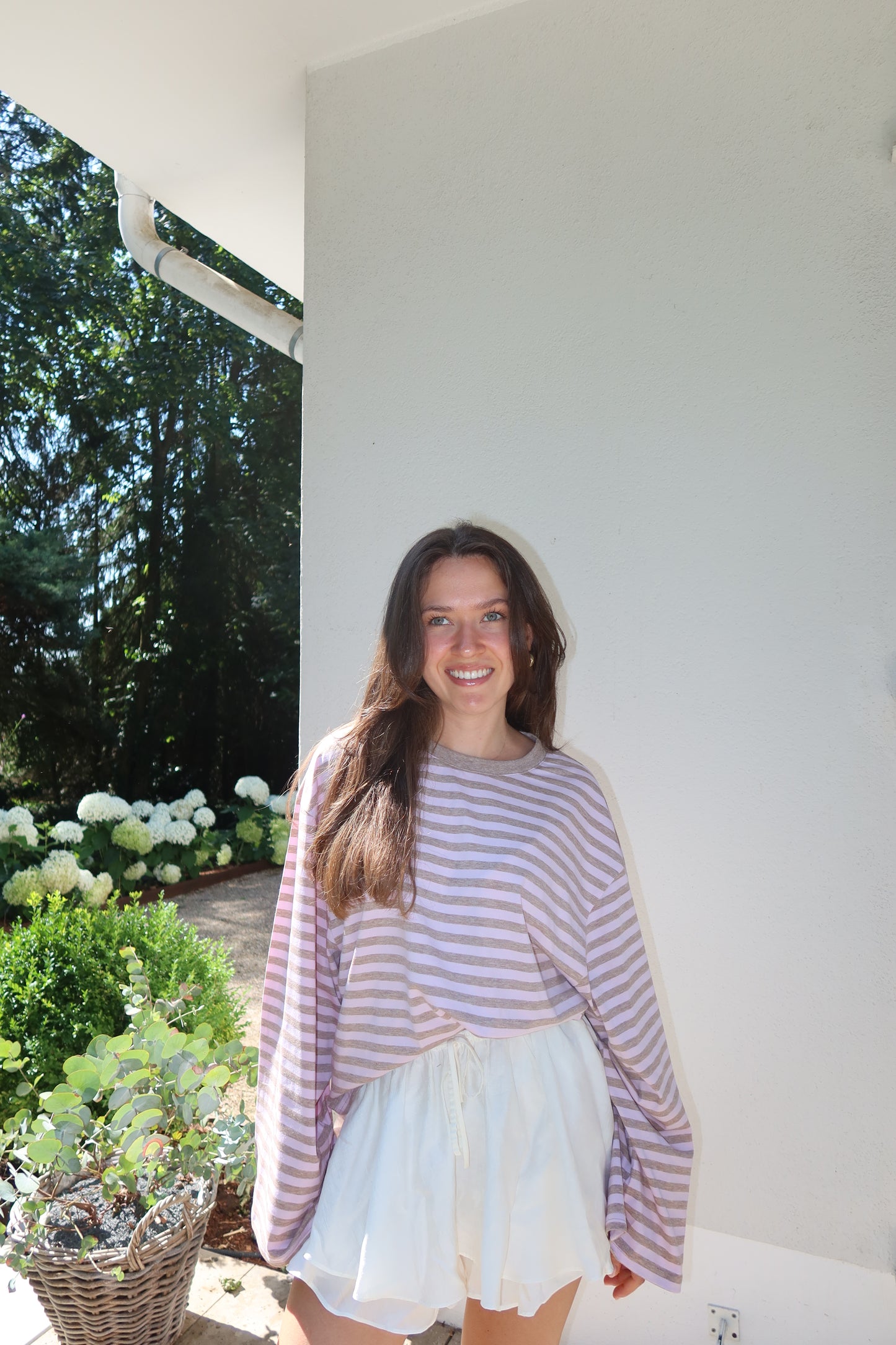 Longsleeve Stripe Oversize - Blossom
