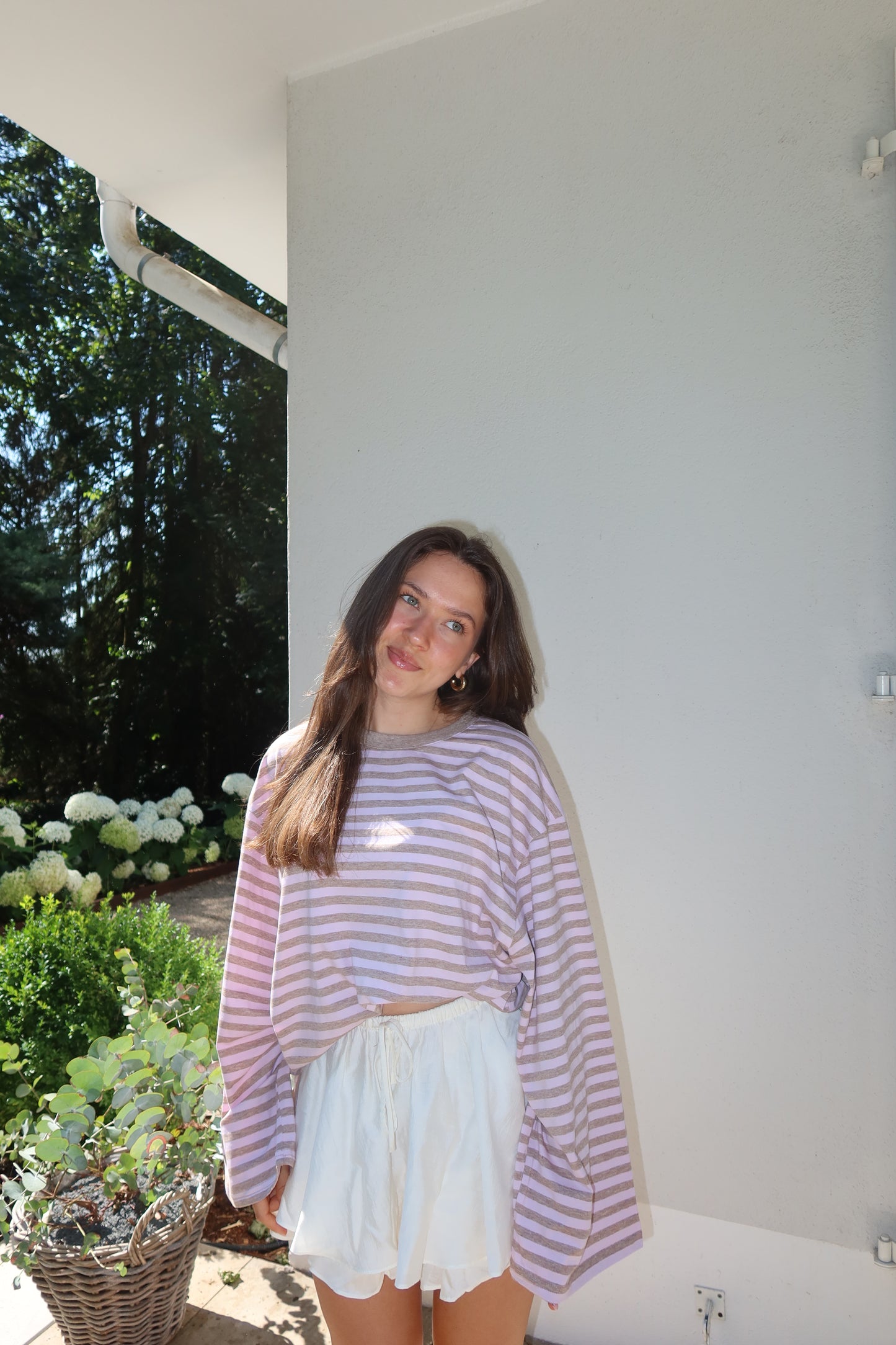 Longsleeve Stripe Oversize - Blossom