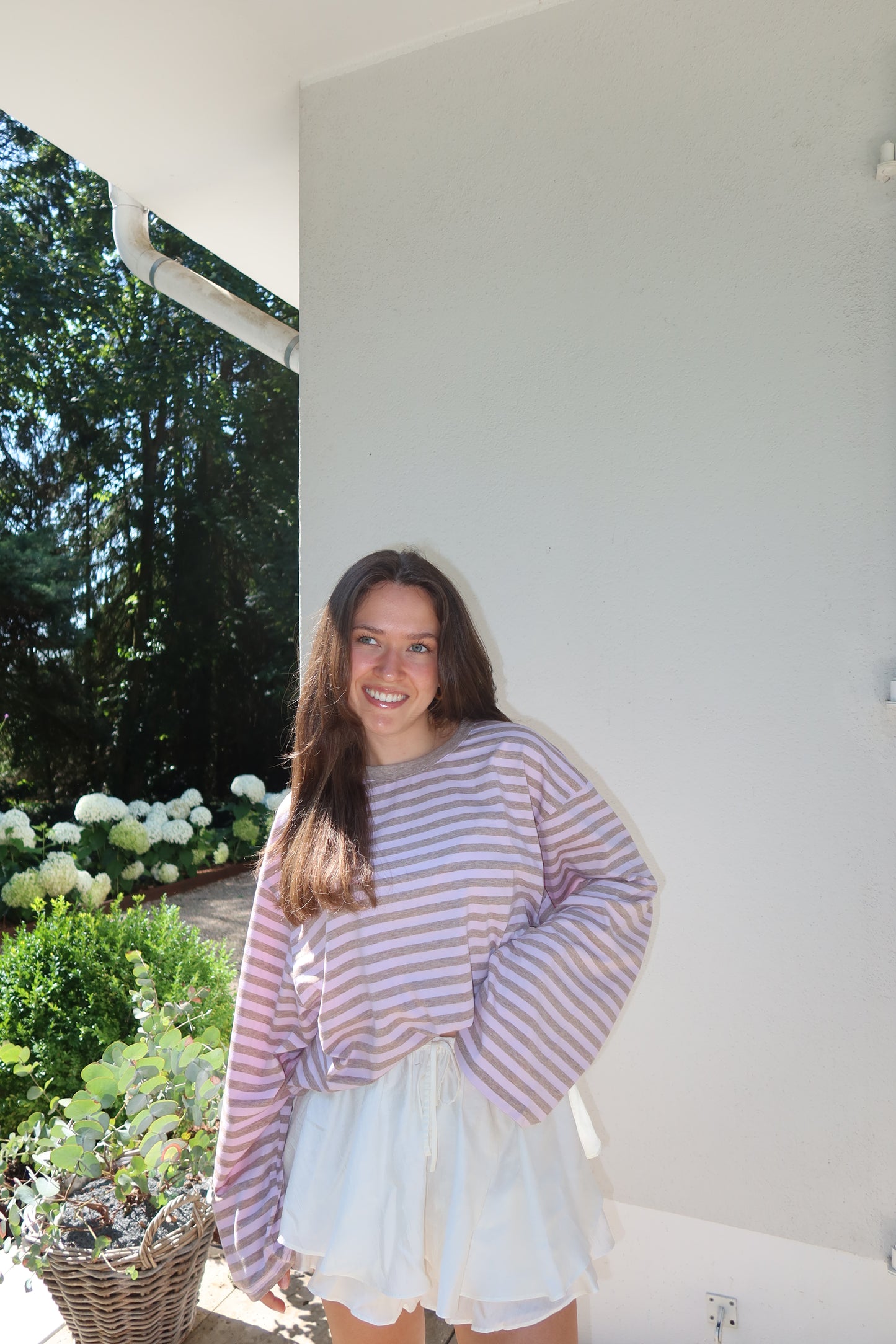 Longsleeve Stripe Oversize - Blossom