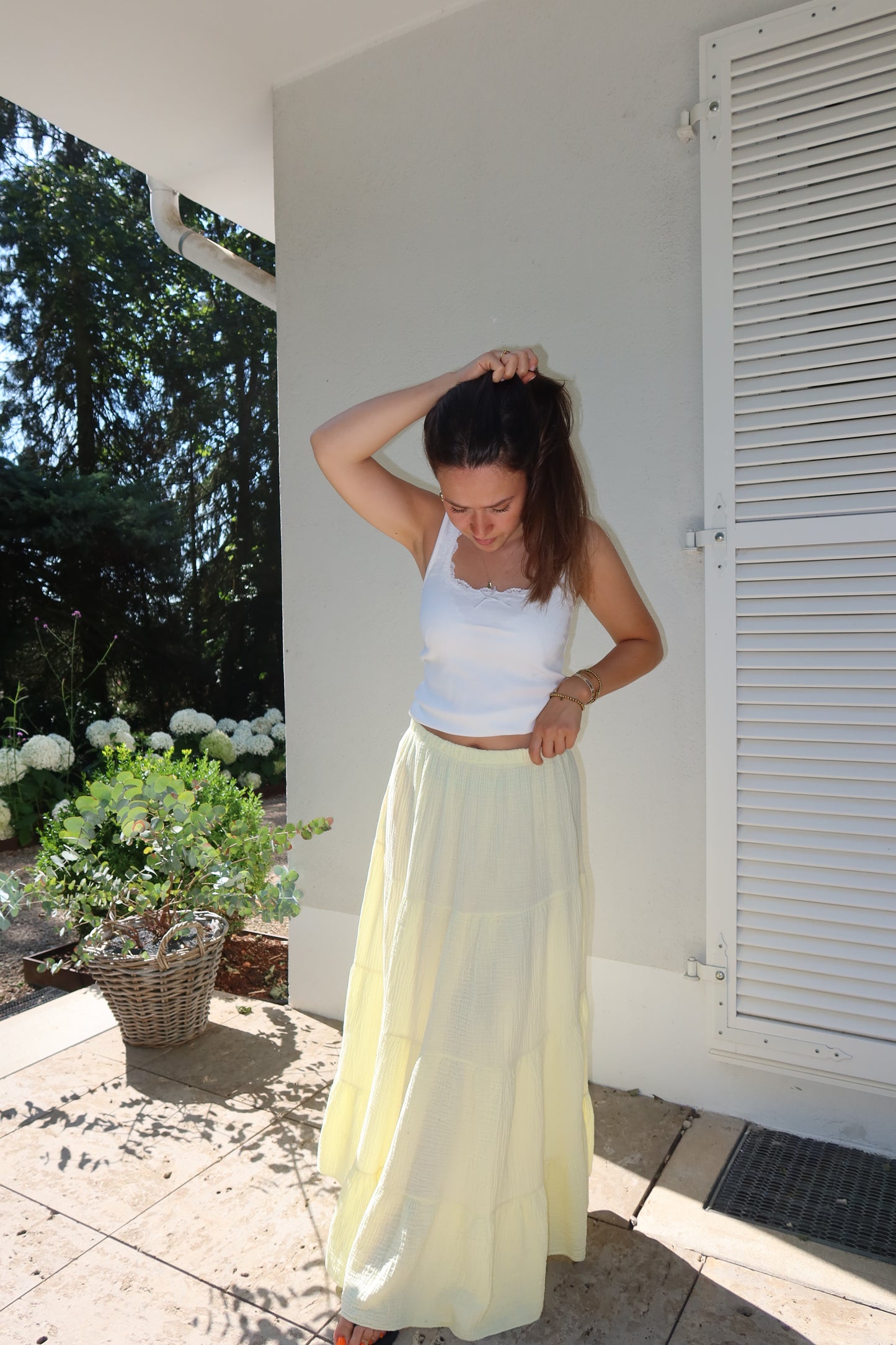Maxi Skirt Musselin- Yellow