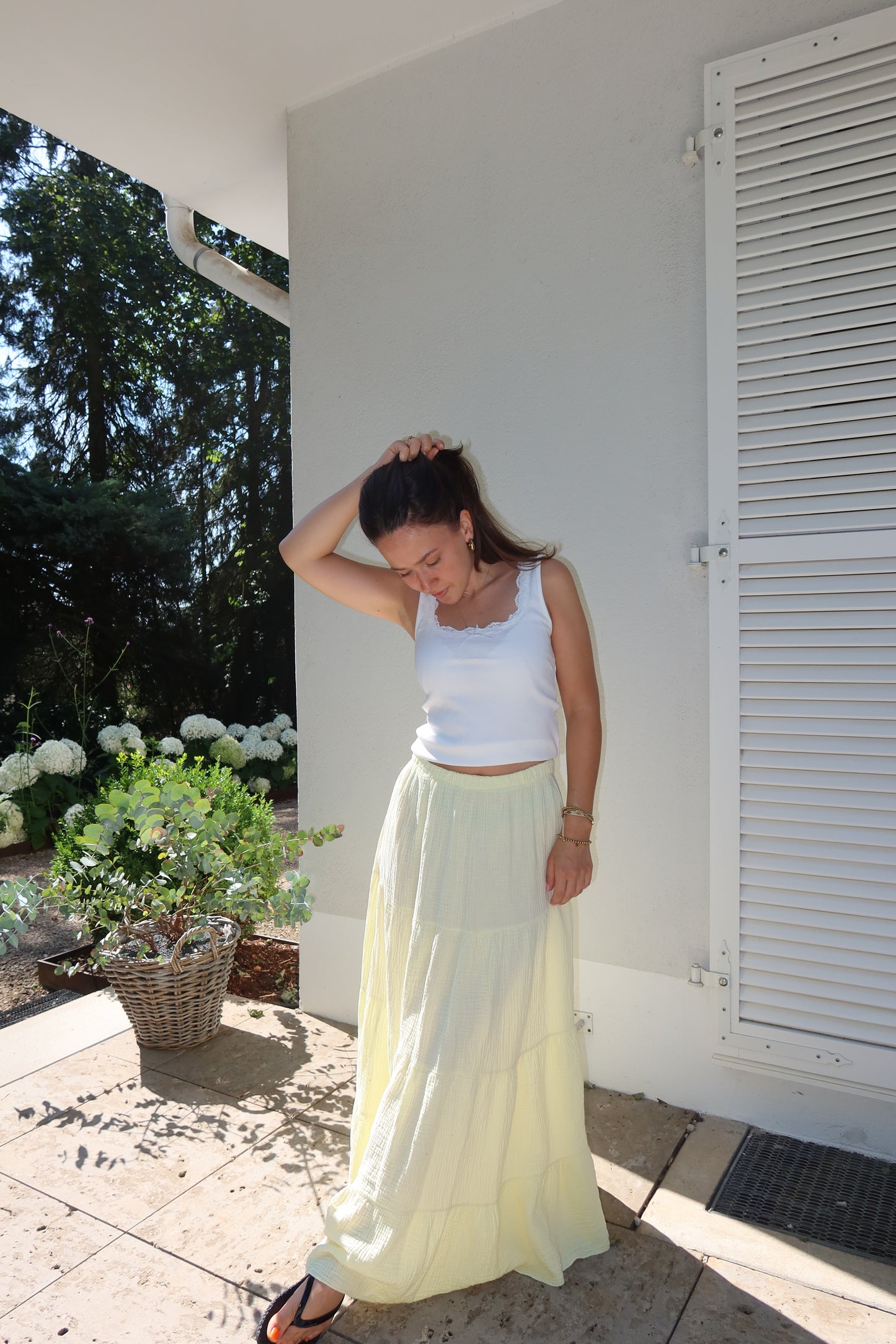 Maxi Skirt Musselin- Yellow