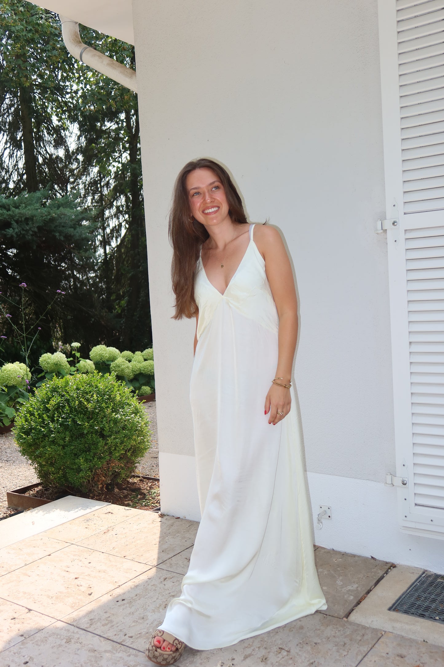 Maxikleid Silky - Butteryellow