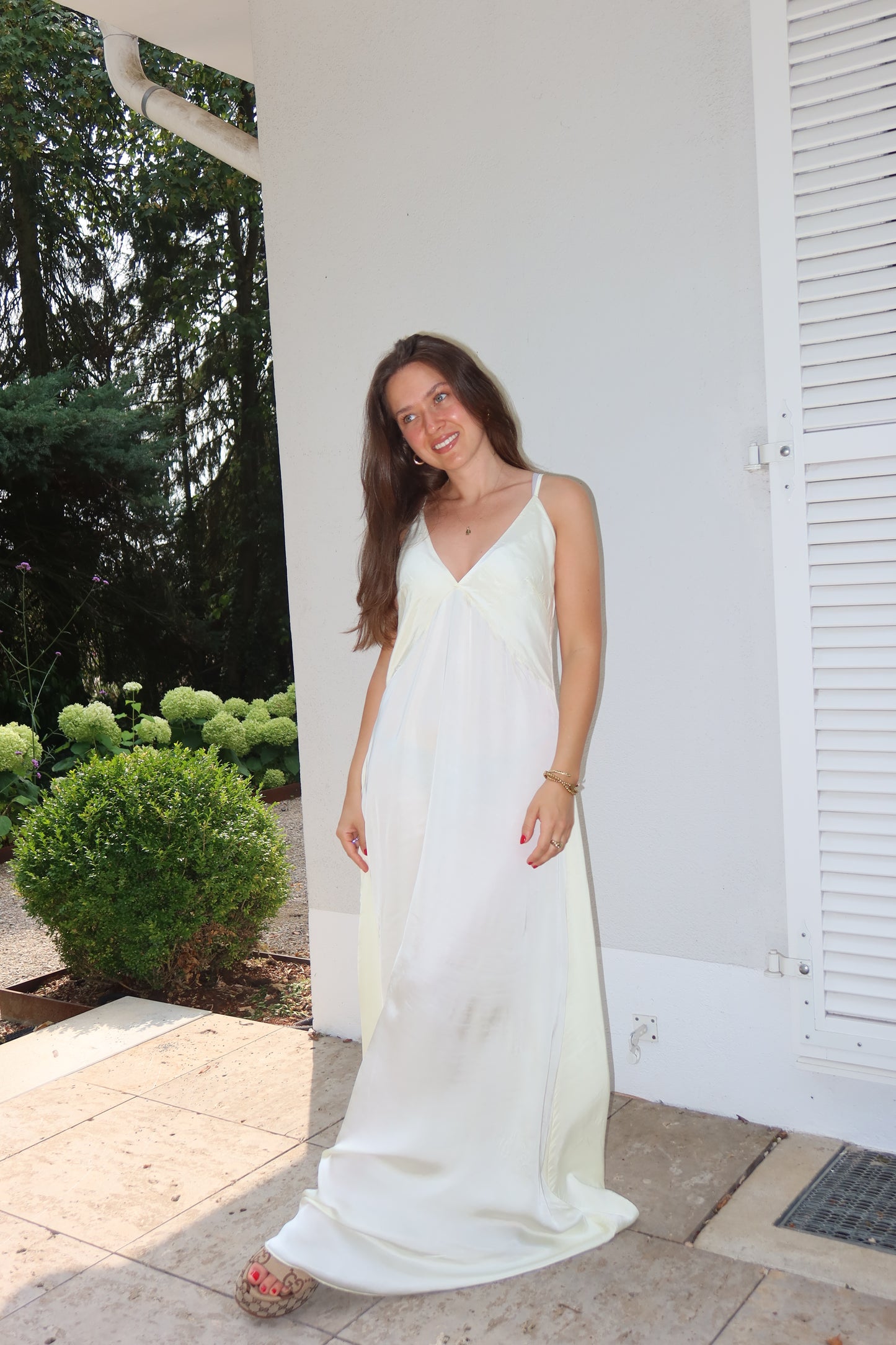 Maxikleid Silky - Butteryellow