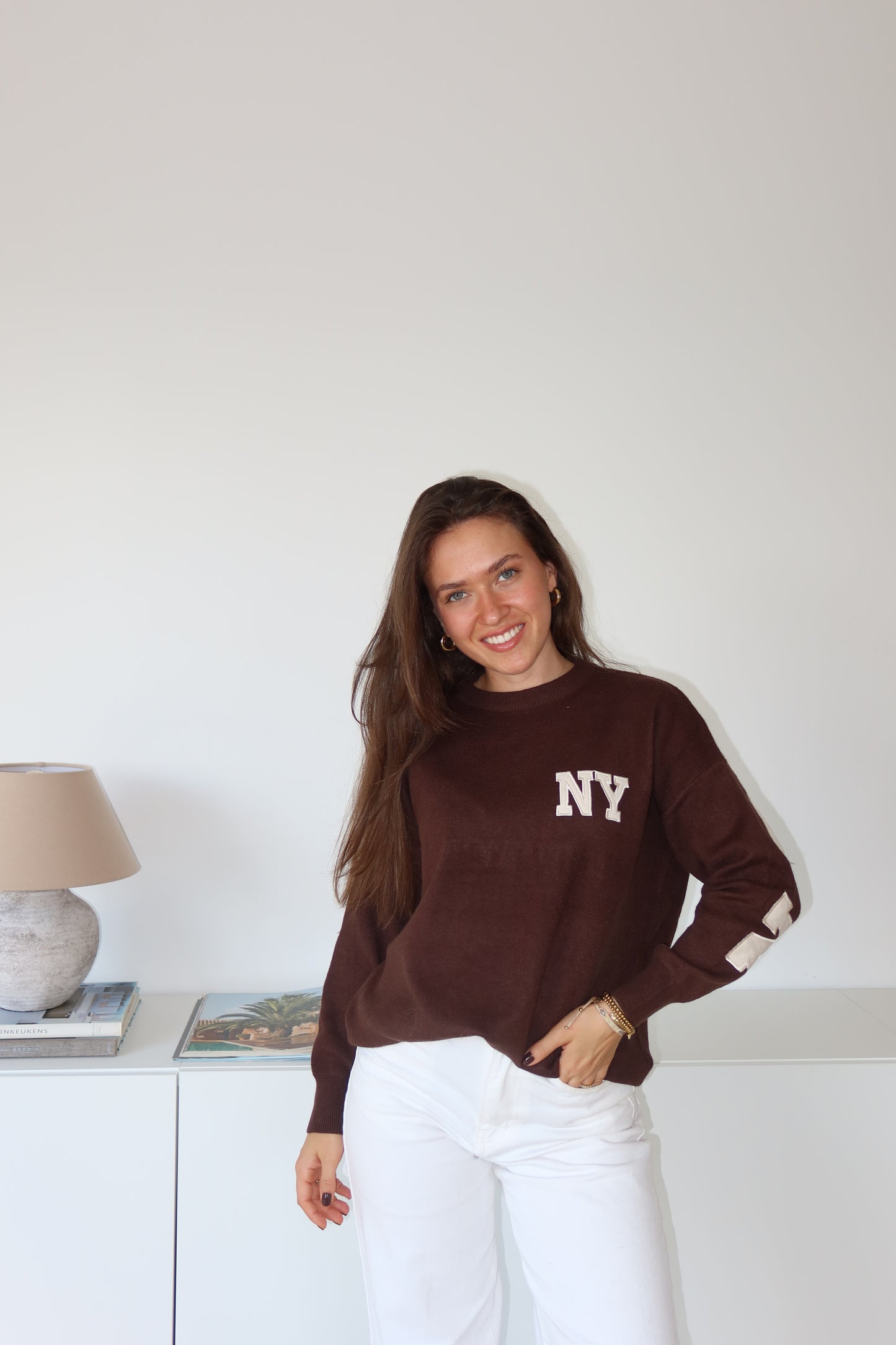 Pullover NY - brown