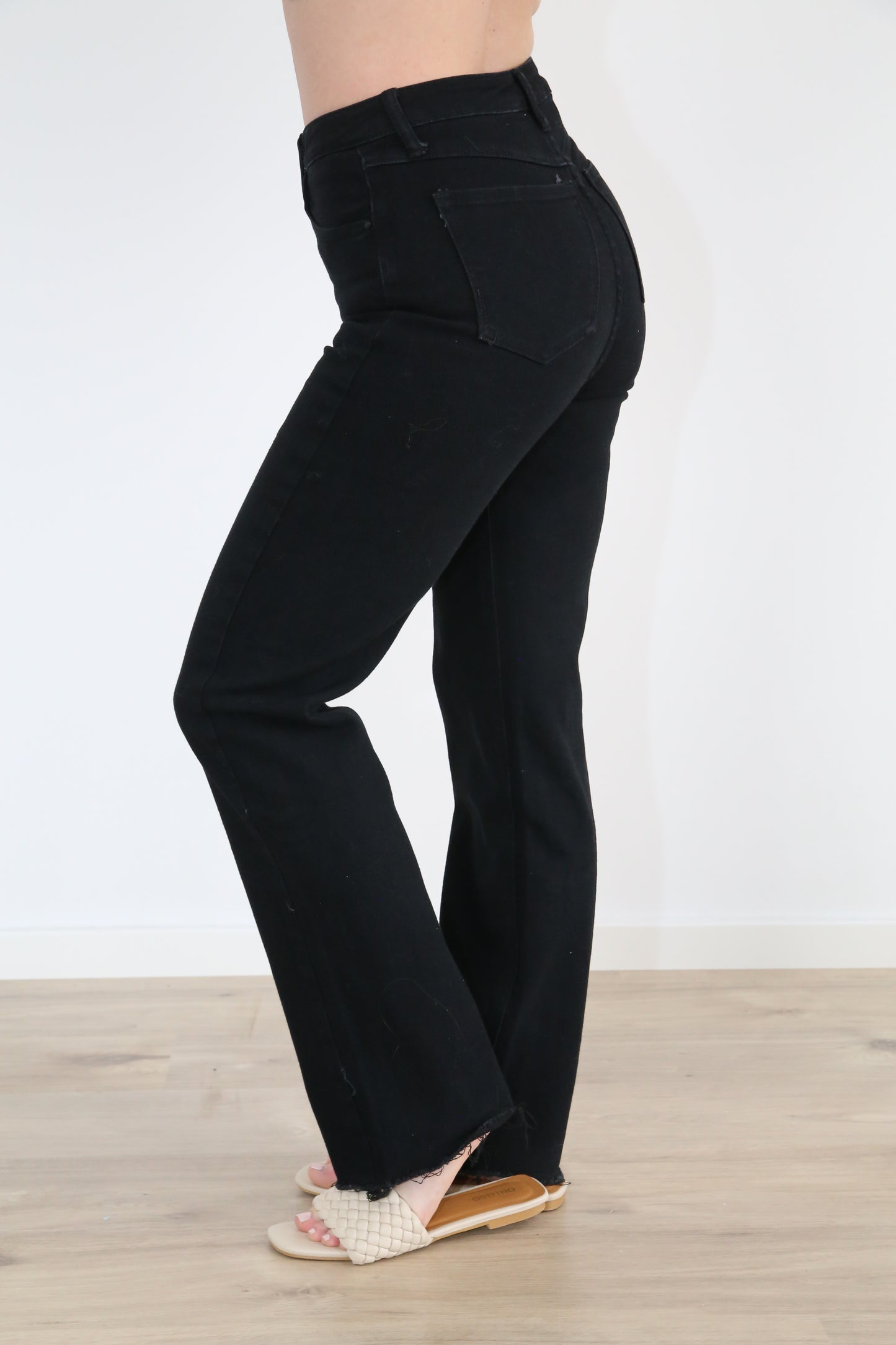 Wide leg Jeans schwarz