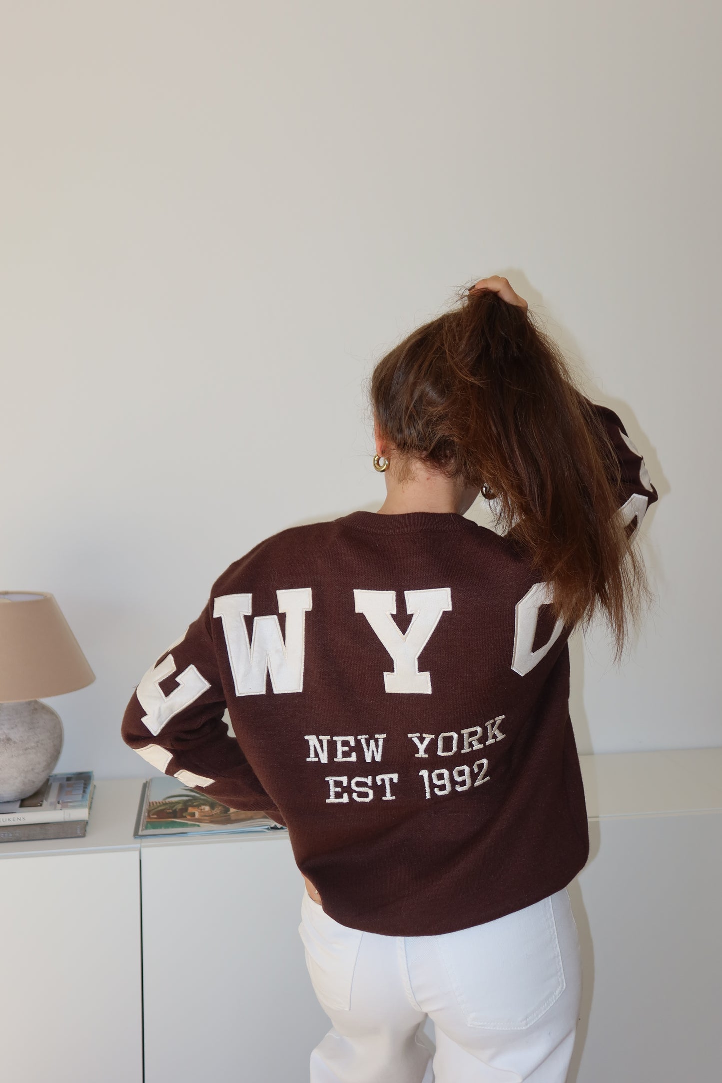 Pullover NY - brown