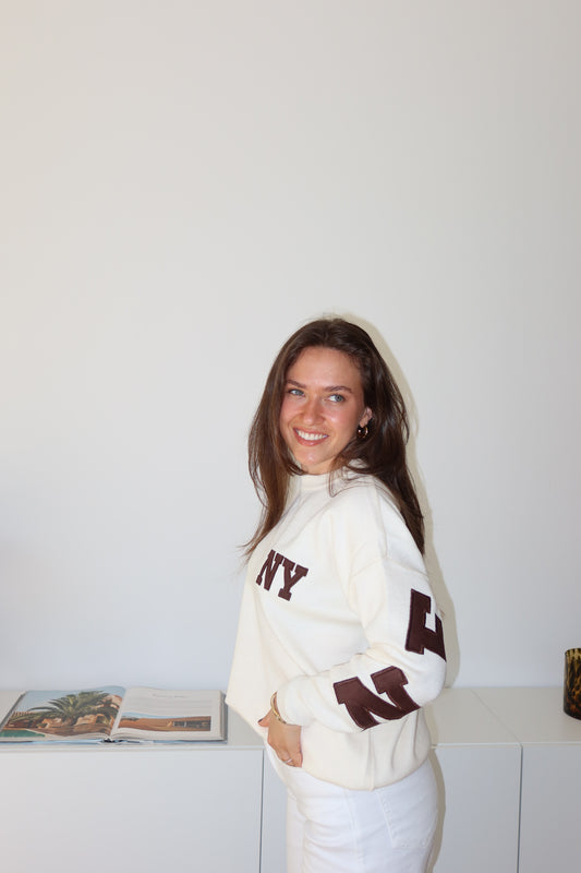 Pullover NY - beige