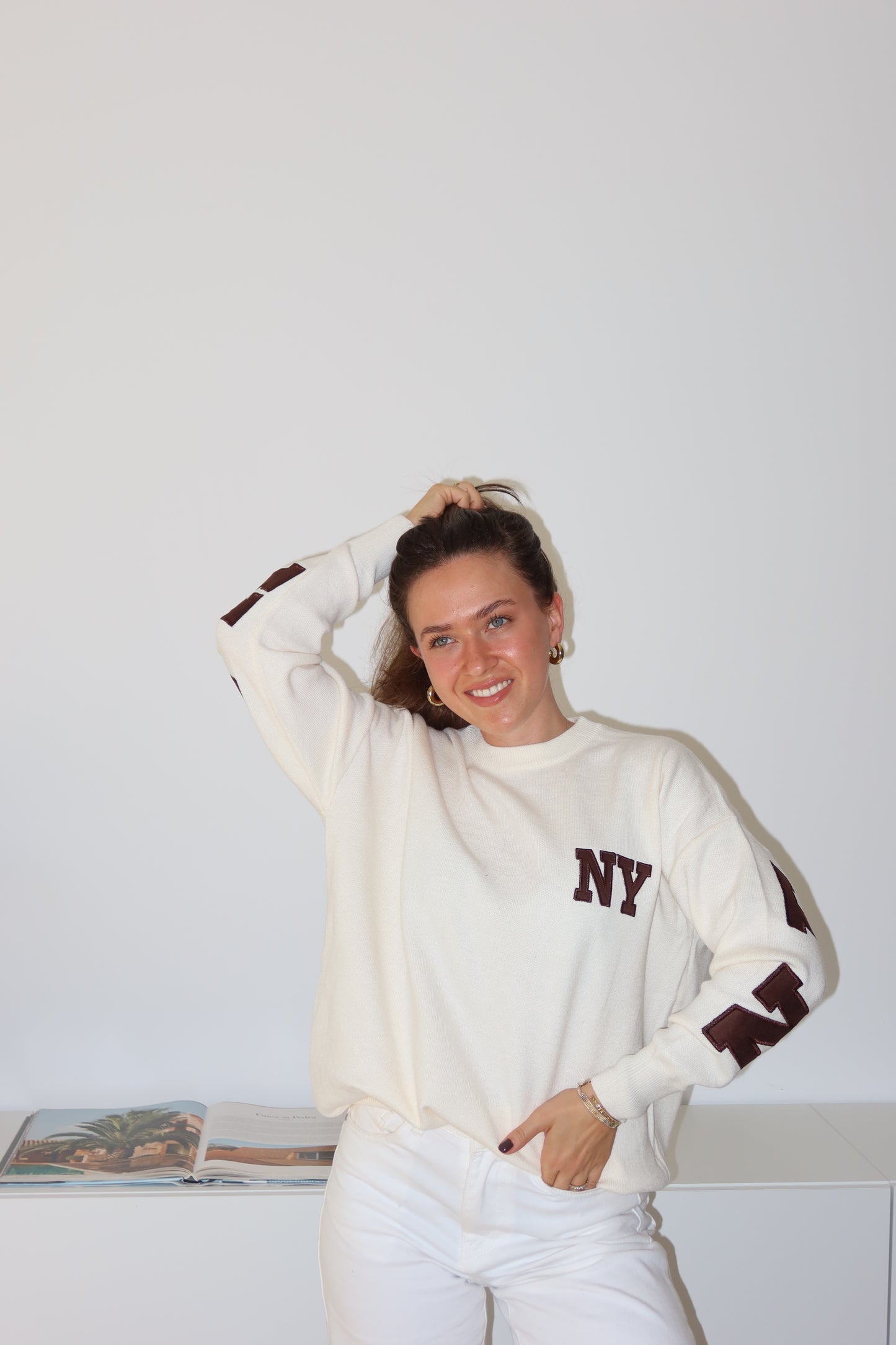 Pullover NY - beige