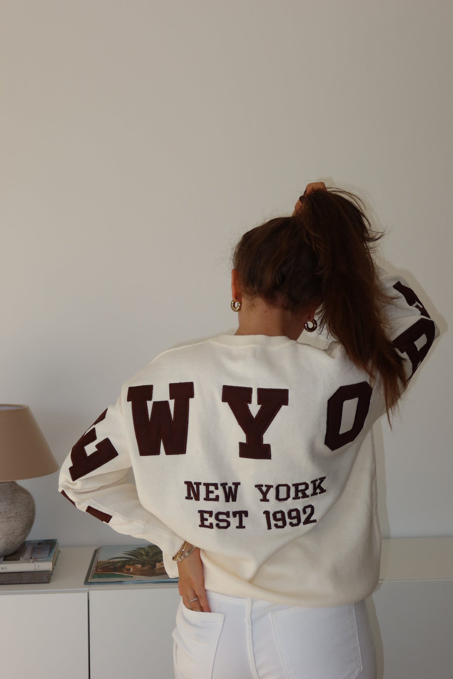 Pullover NY - beige