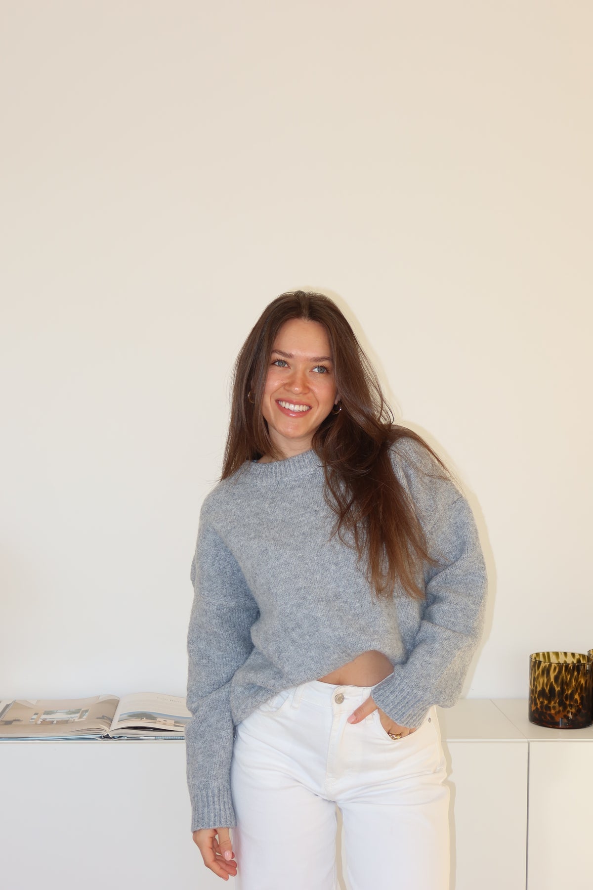 Basic Pullover - Grau
