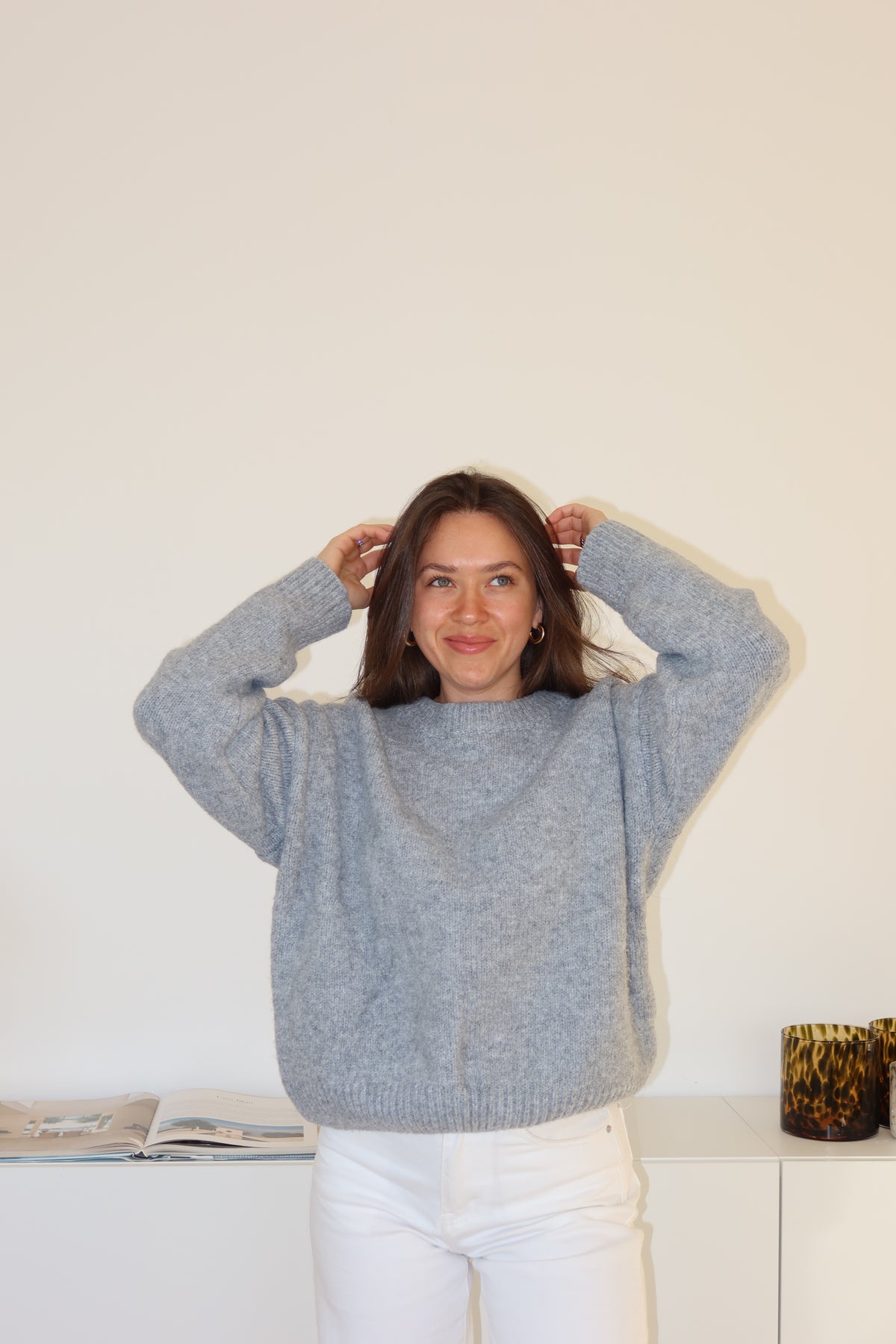 Basic Pullover - Grau