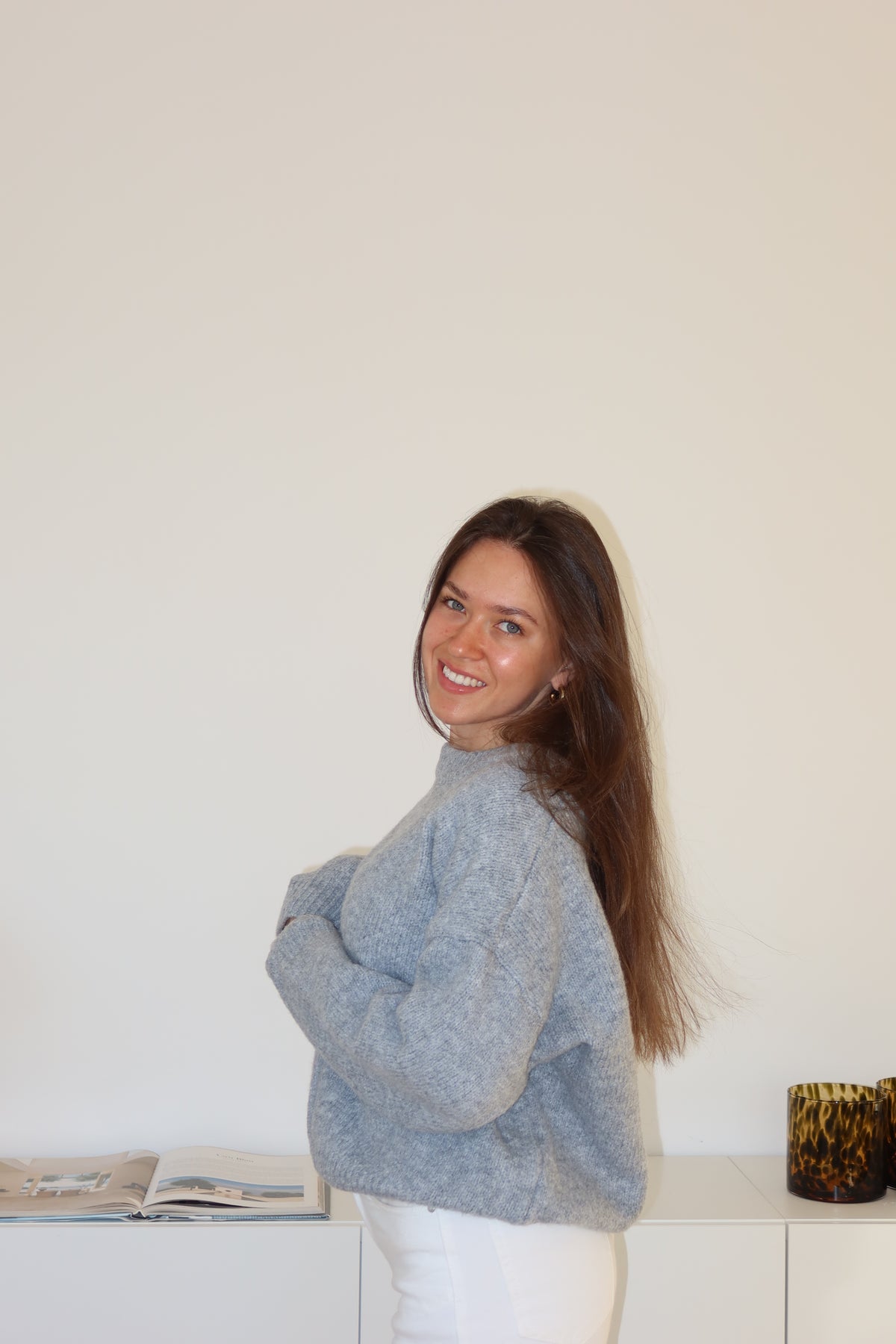Basic Pullover - Grau