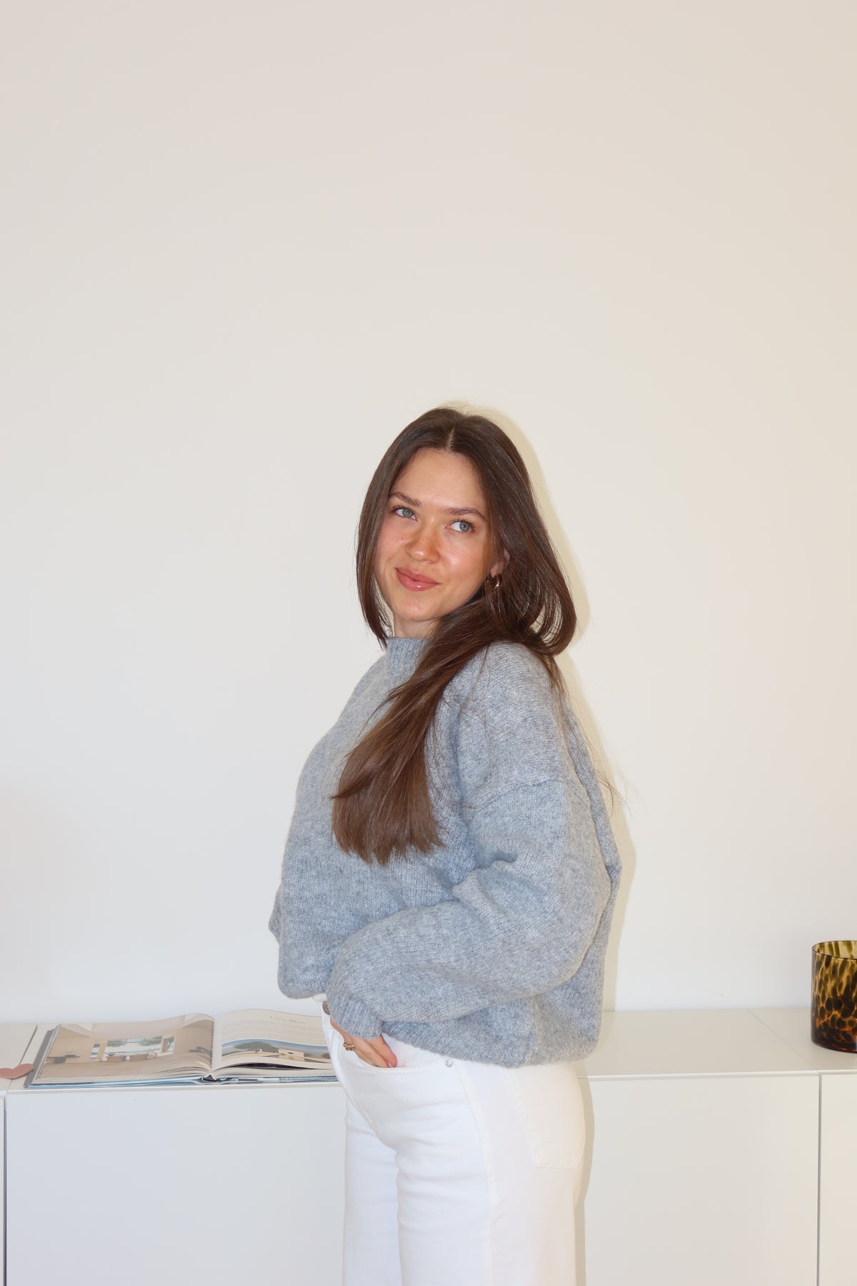 Basic Pullover - Grau