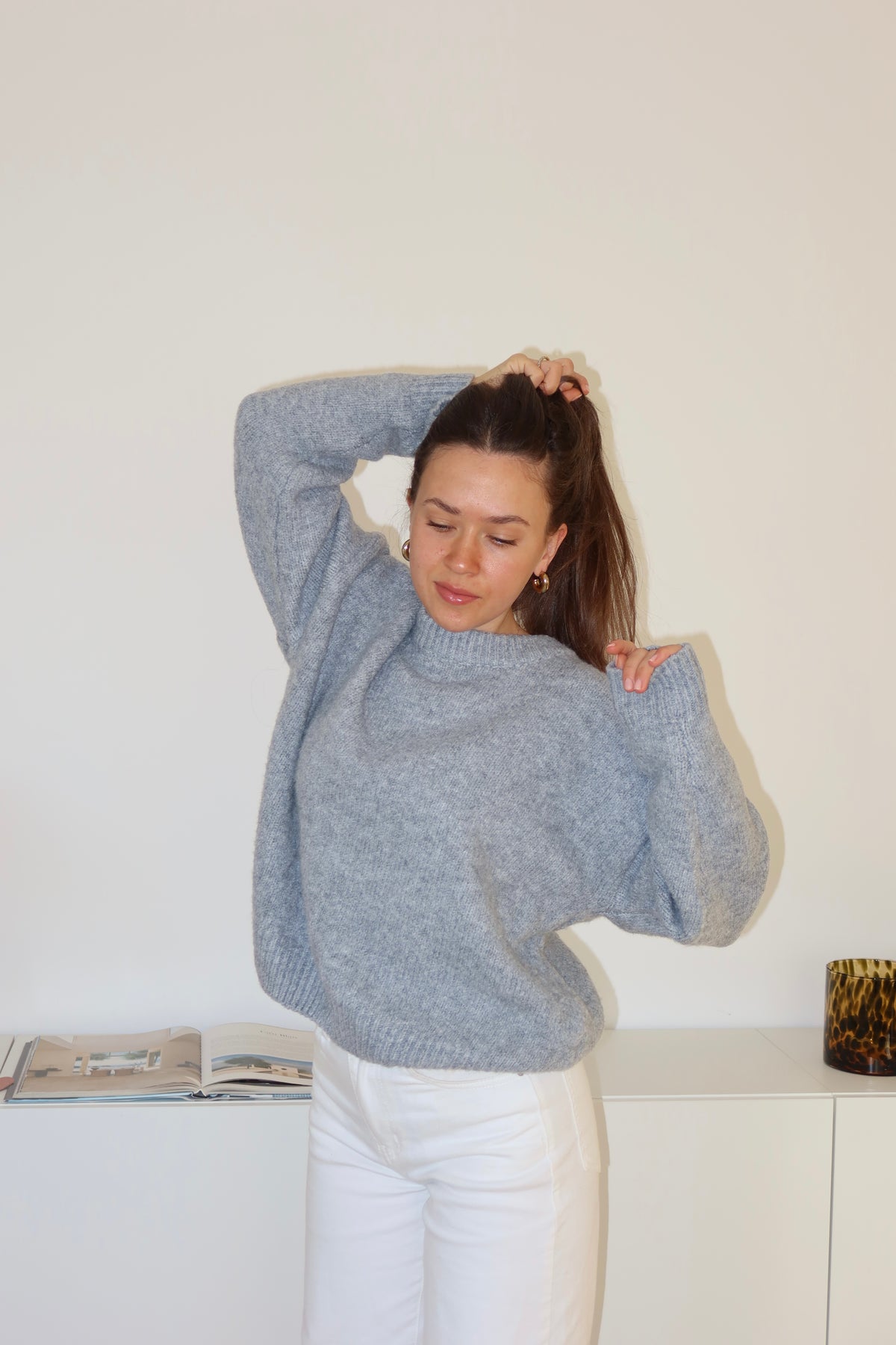 Basic Pullover - Grau