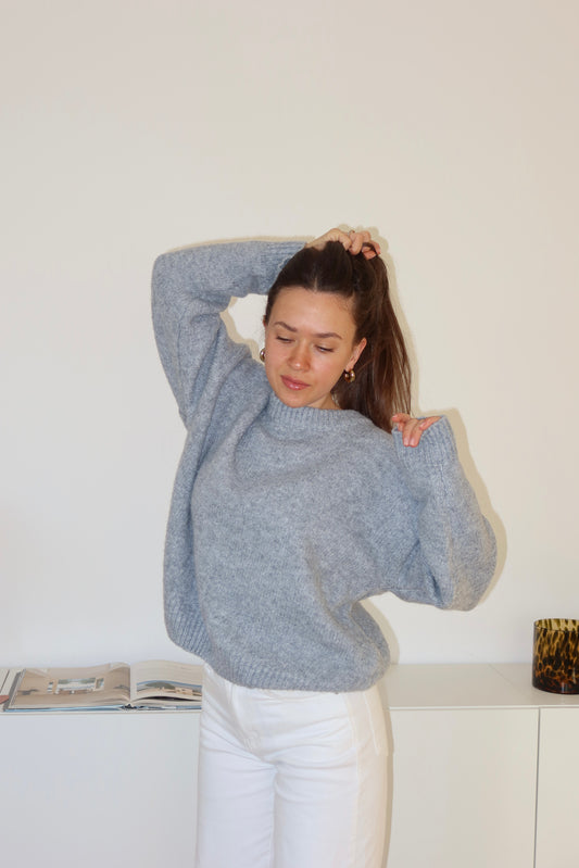 Basic Pullover - Grau