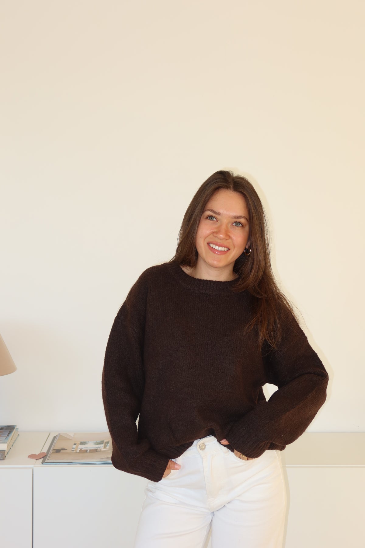 Basic Pullover - Braun